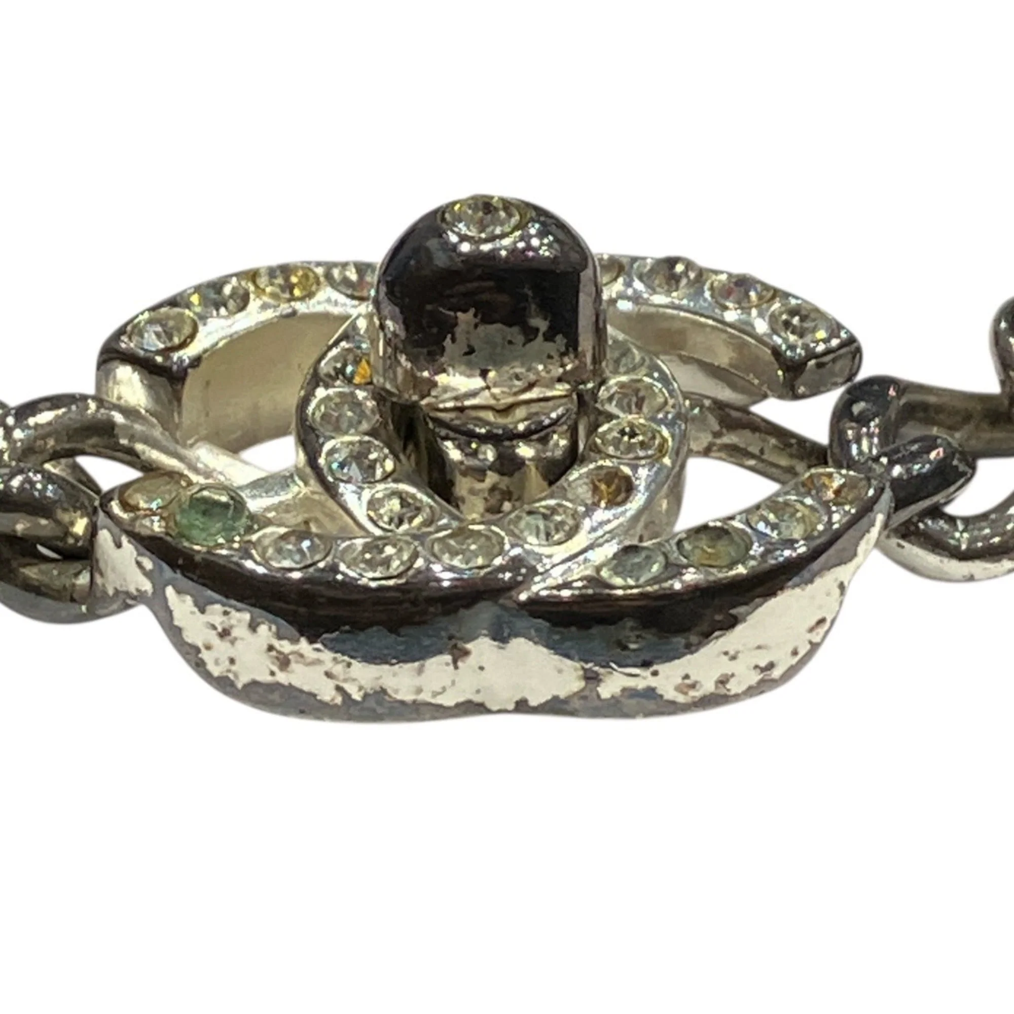 CC Logo Lock Bracelet Metal - Image 3