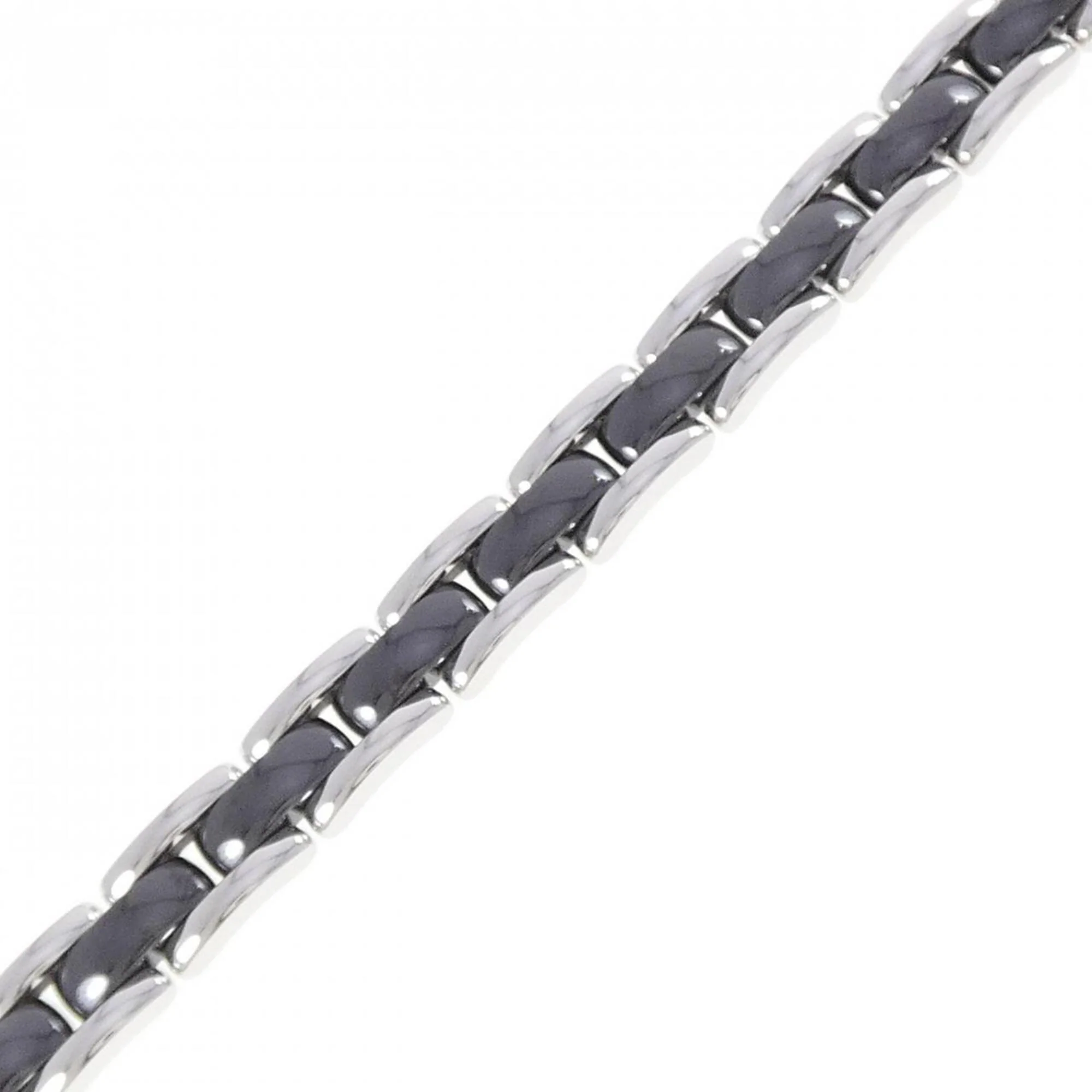 Charm Bracelet Ceramic and 18K White Gold