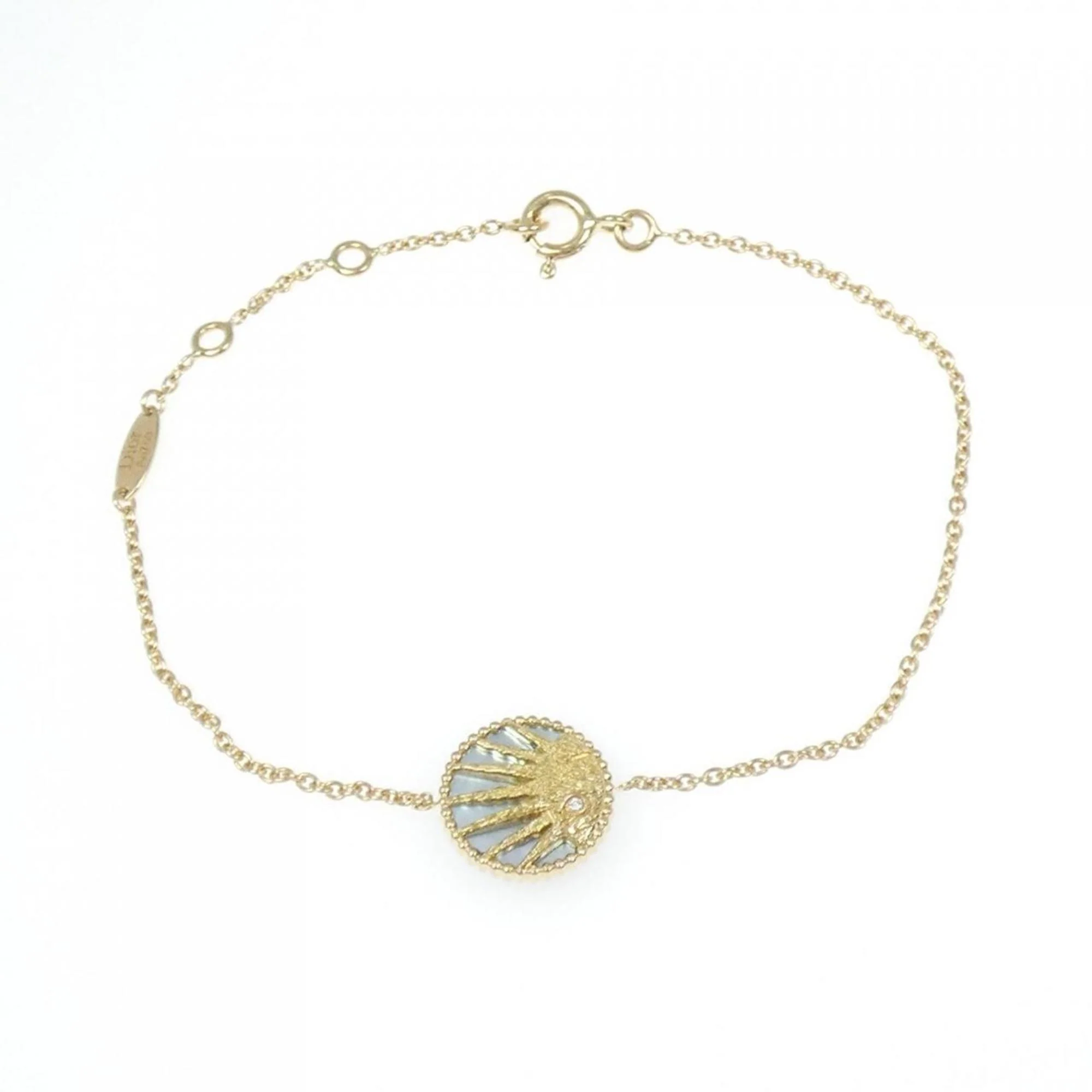Bracelet 18K White Gold and 18K Yellow Gold with Diamond Mother of Pearl and Onyx - Image 3