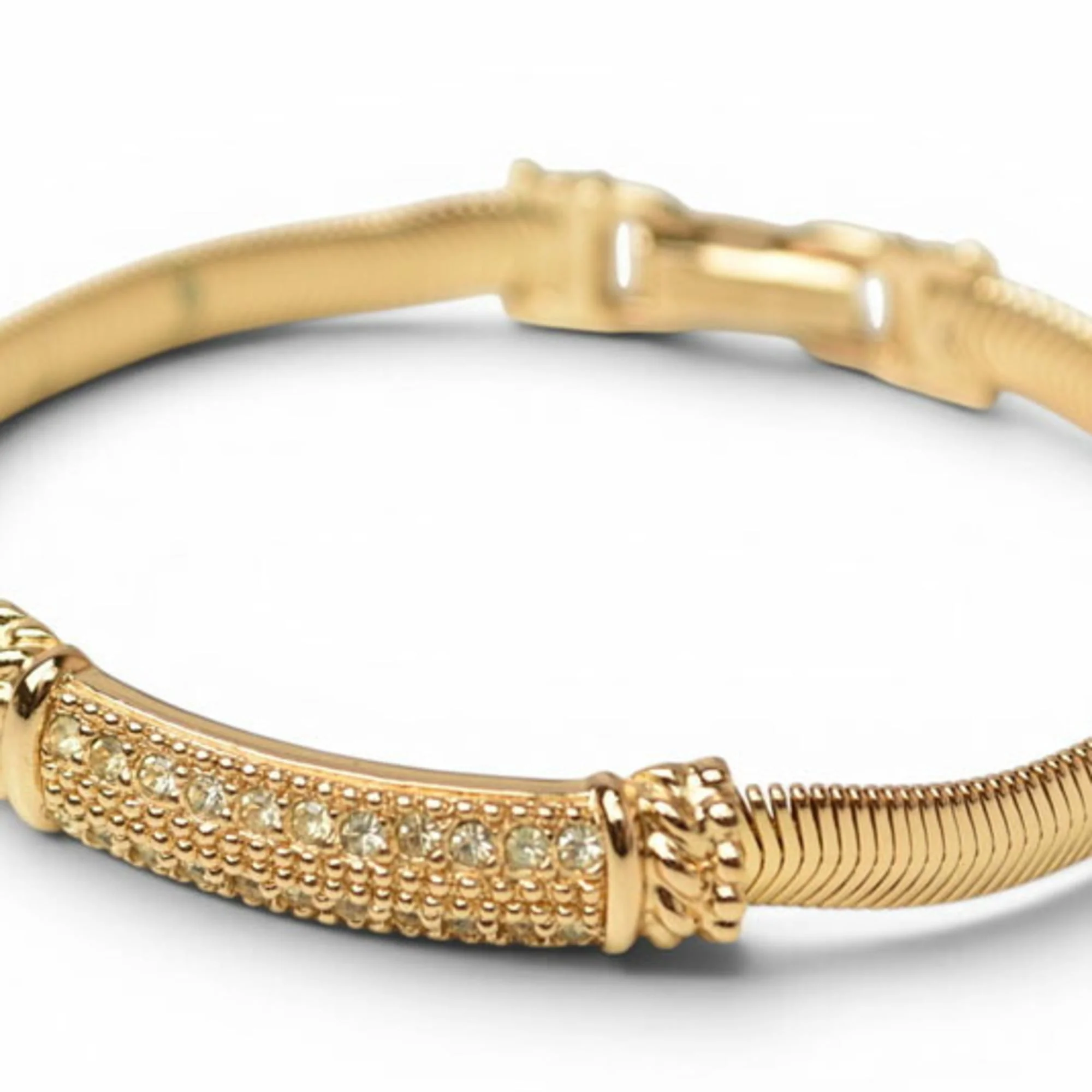 Bracelet Gold With Rhinestones