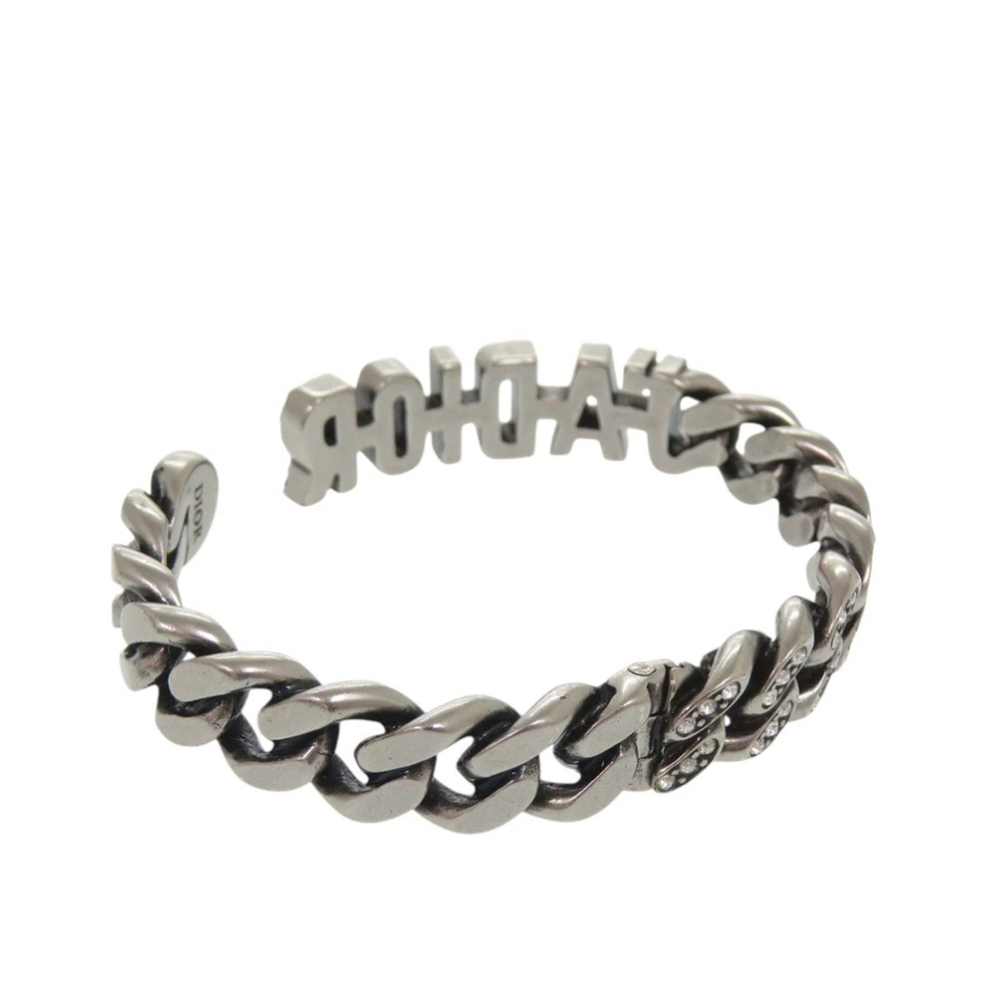 Bracelet Metal and Rhinestone Silver - Image 3