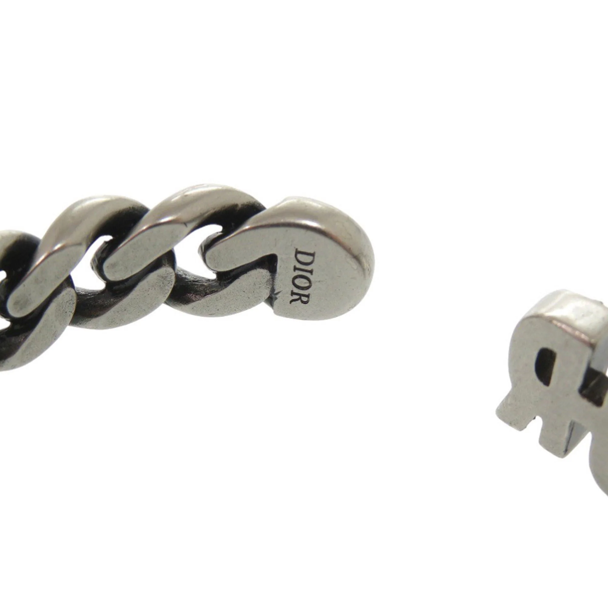 Bracelet Metal and Rhinestone Silver - Image 6