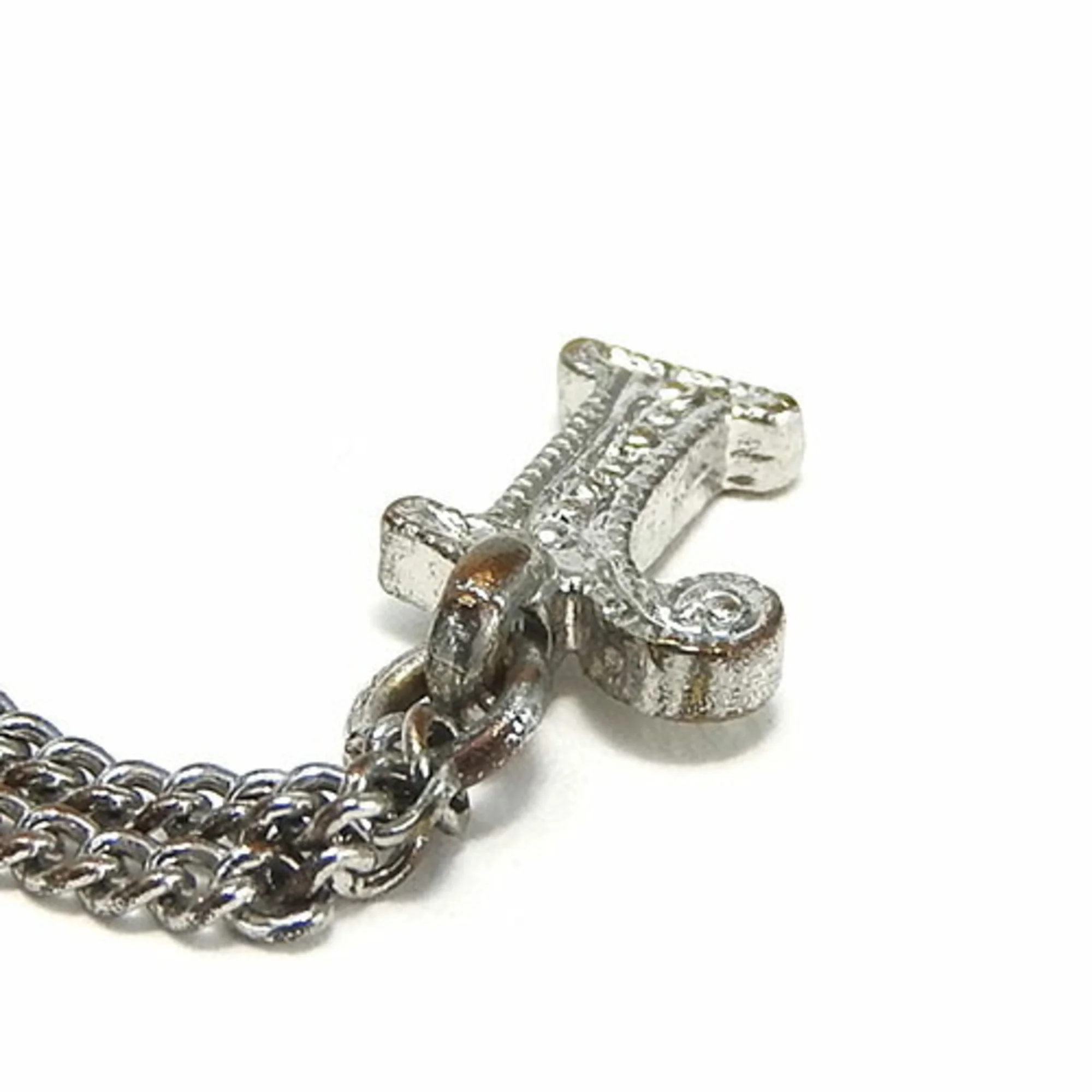 Charm Bracelet Metal Silver With Rhinestone - Image 4