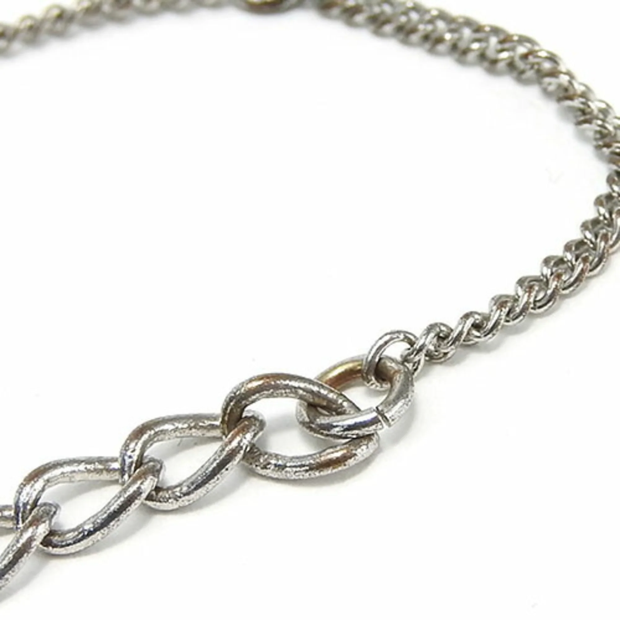 Charm Bracelet Metal Silver With Rhinestone - Image 7