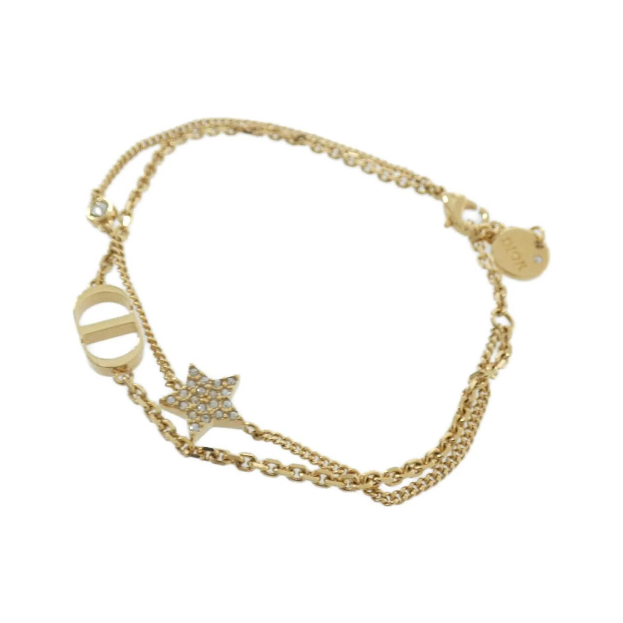 Petite CD Bracelet Clear and Gold - Image 2