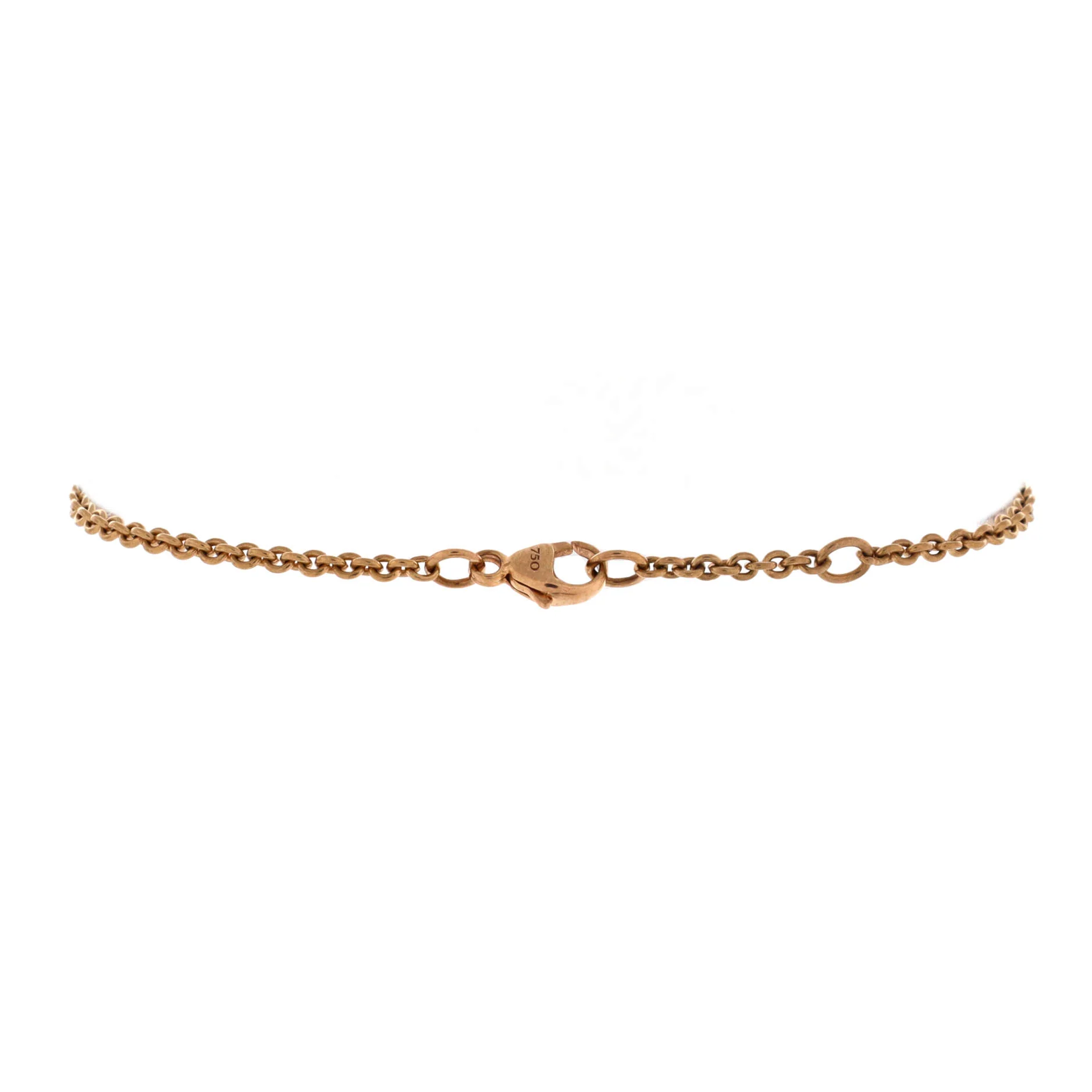 Belmont Single Station Bracelet 18K Yellow Gold with Diamonds - Image 2