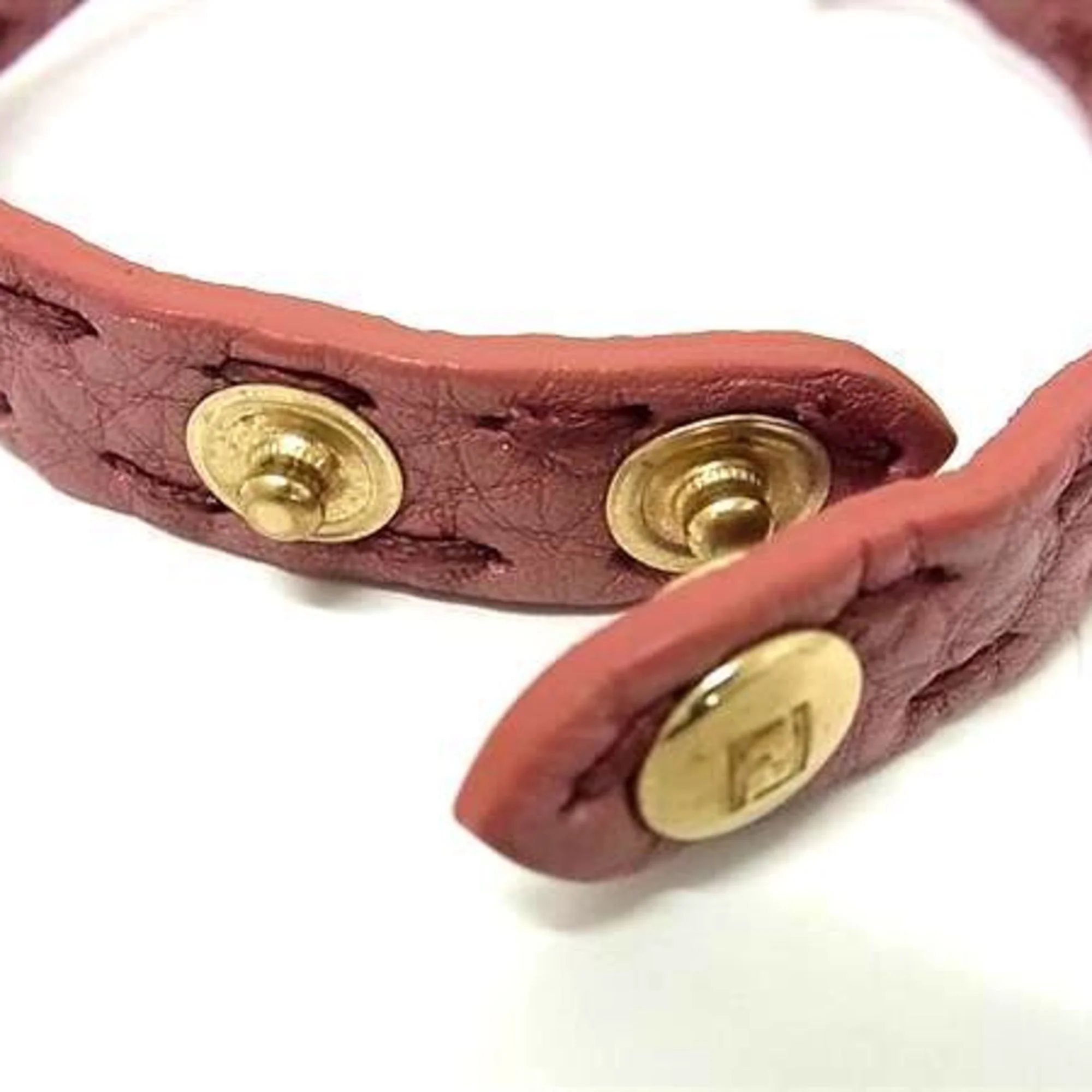 Bracelet Leather and Pink Gold - Image 4