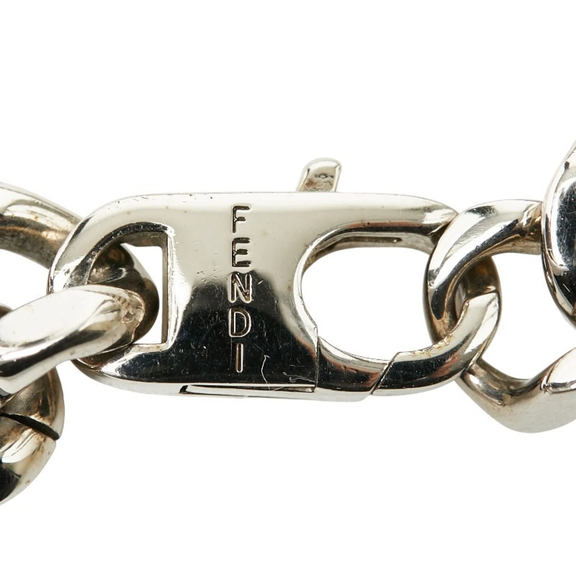 Plate Chain Bracelet Silver Metal - Image 5