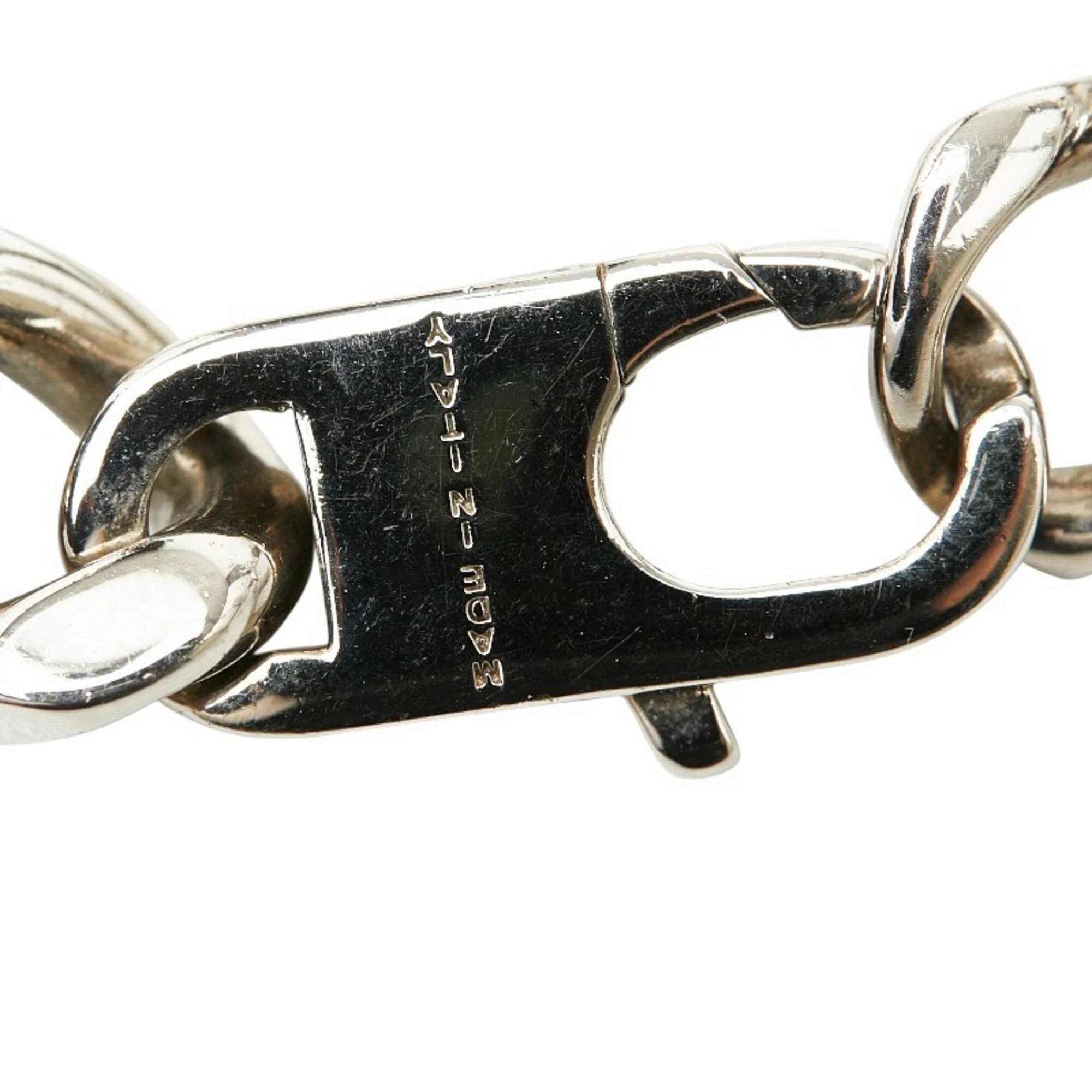 Plate Chain Bracelet Silver Metal - Image 7