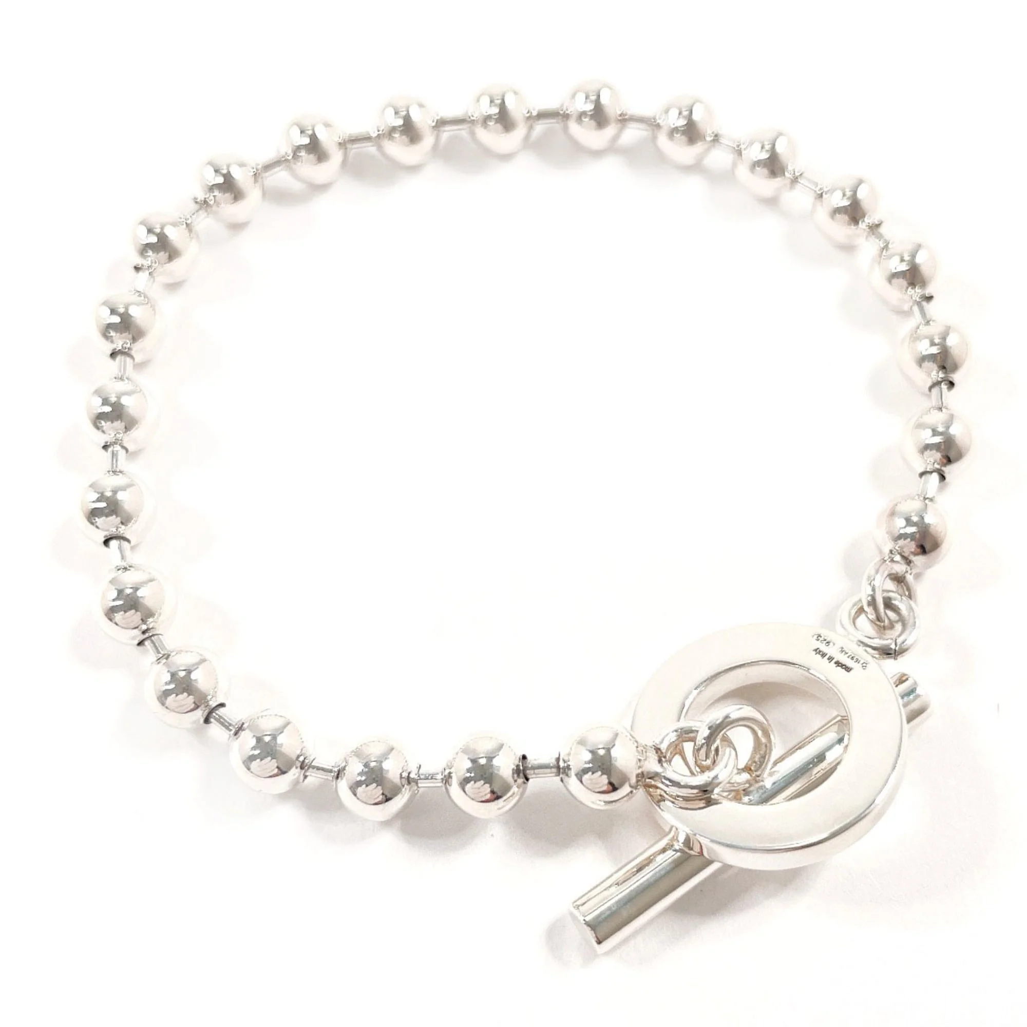 Ball Chain Bracelet Sterling Silver - Image 2