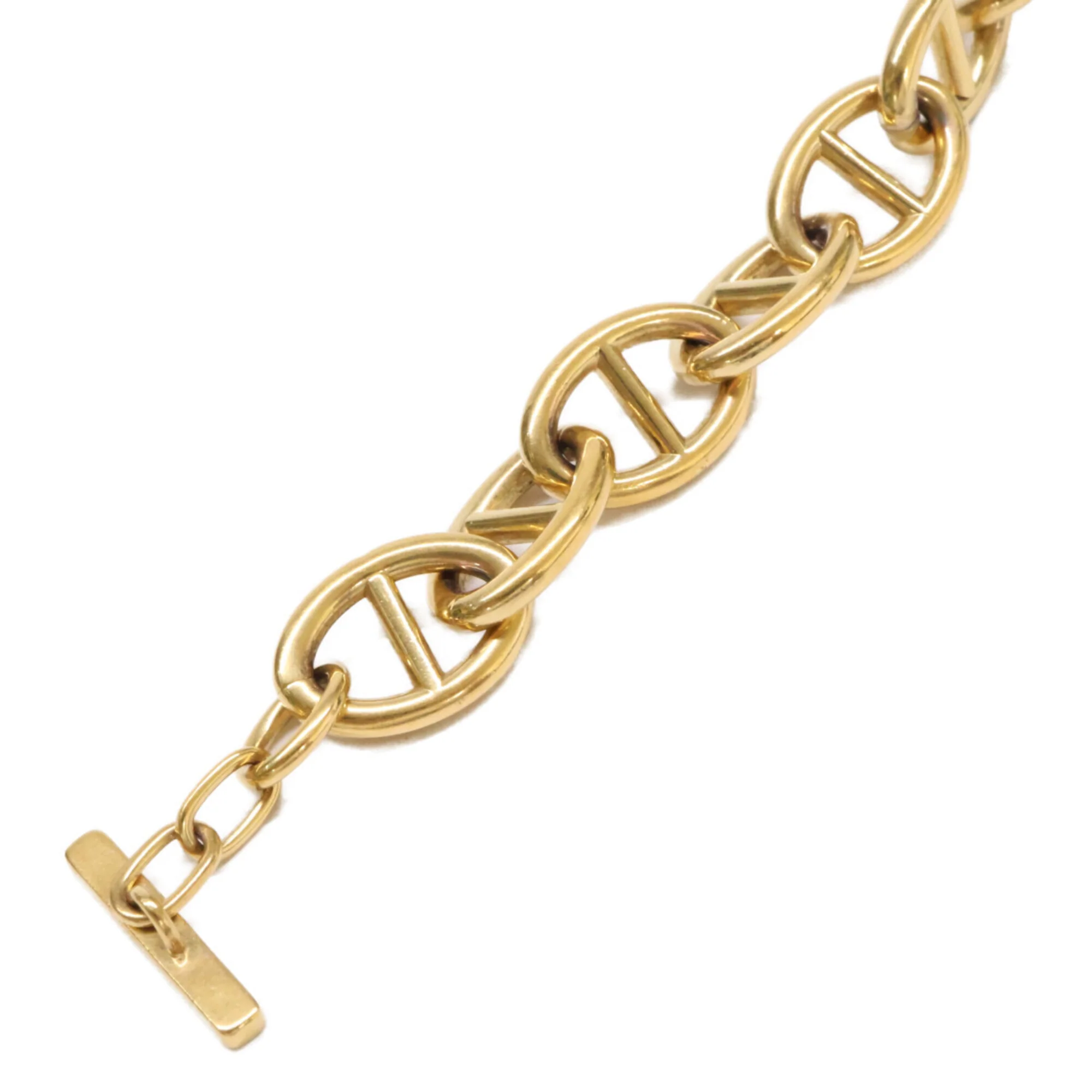 GG Anchor Chain Bracelet Gold Metal - Image 3