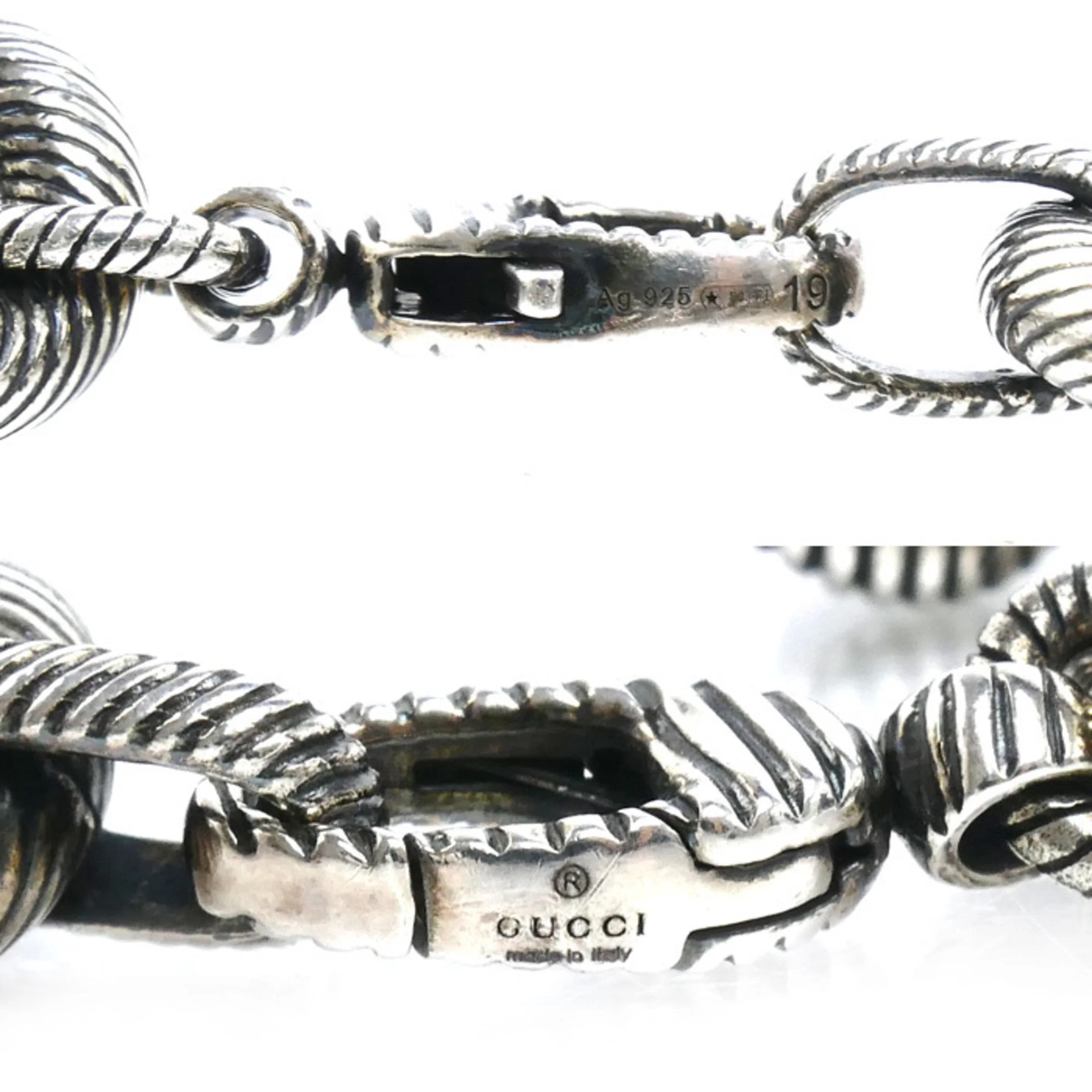 Interlocking G Arabesque Bracelet Sterling Silver - Image 4