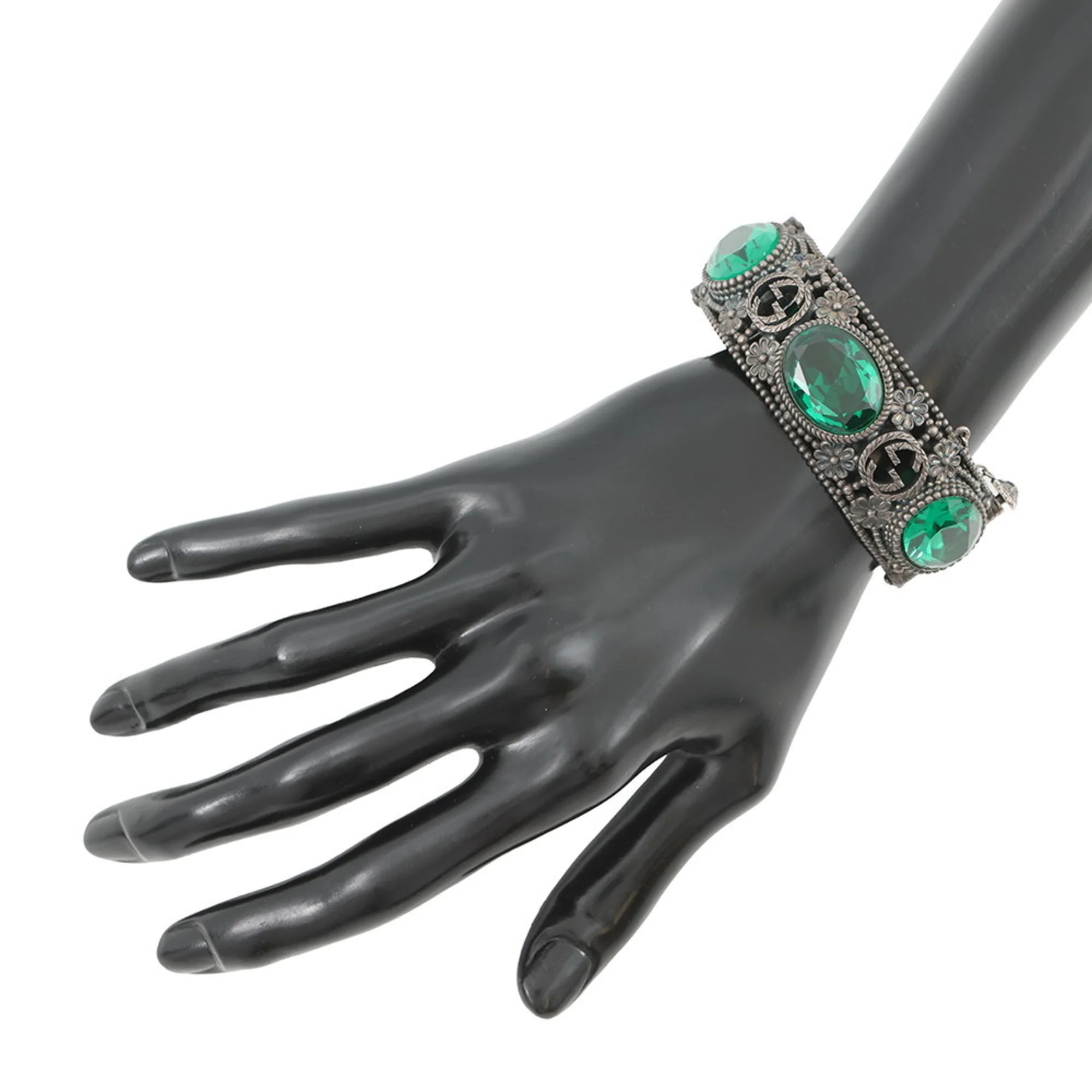 Interlocking G Flower Bracelet Sterling Silver - Image 4
