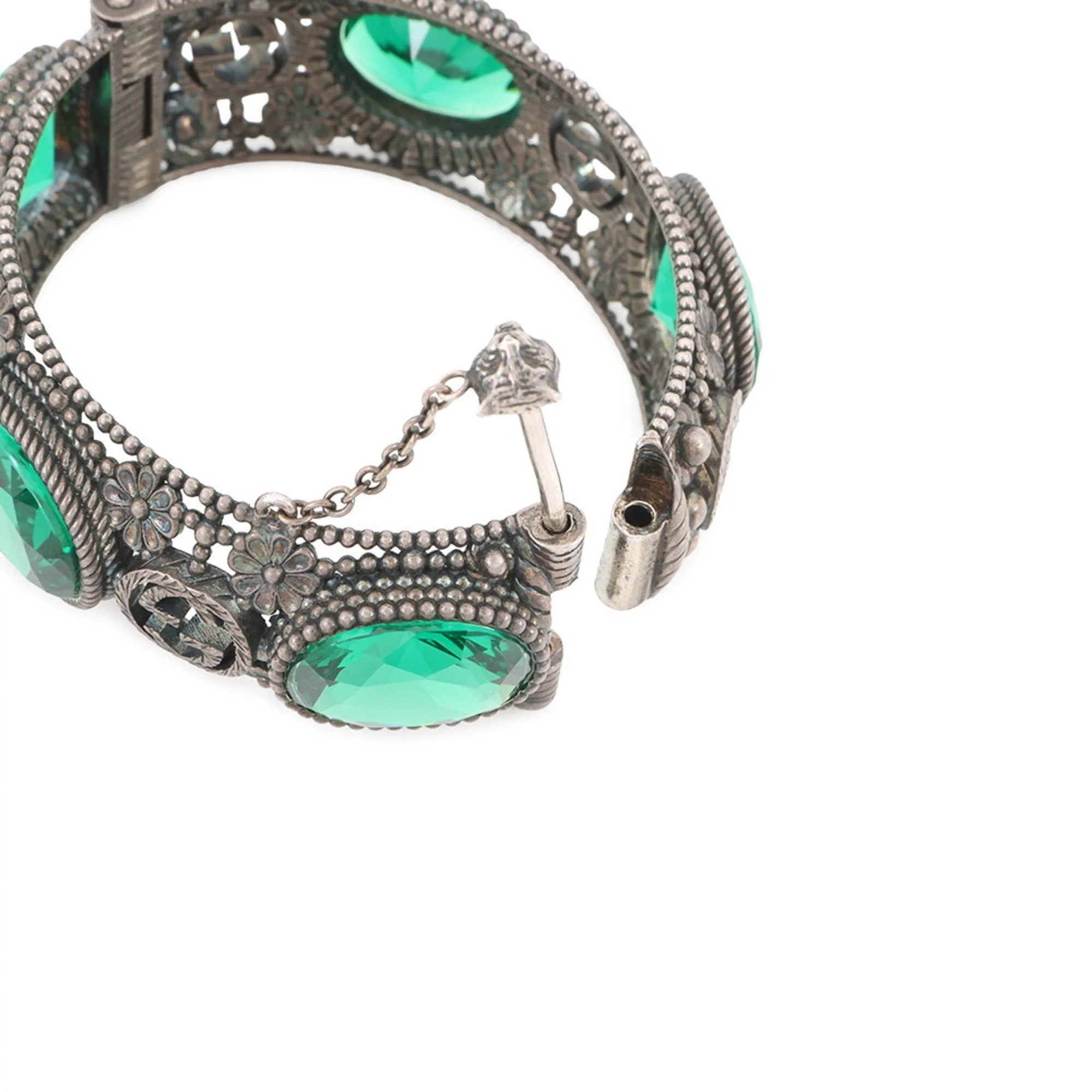 Interlocking G Flower Bracelet Sterling Silver - Image 5