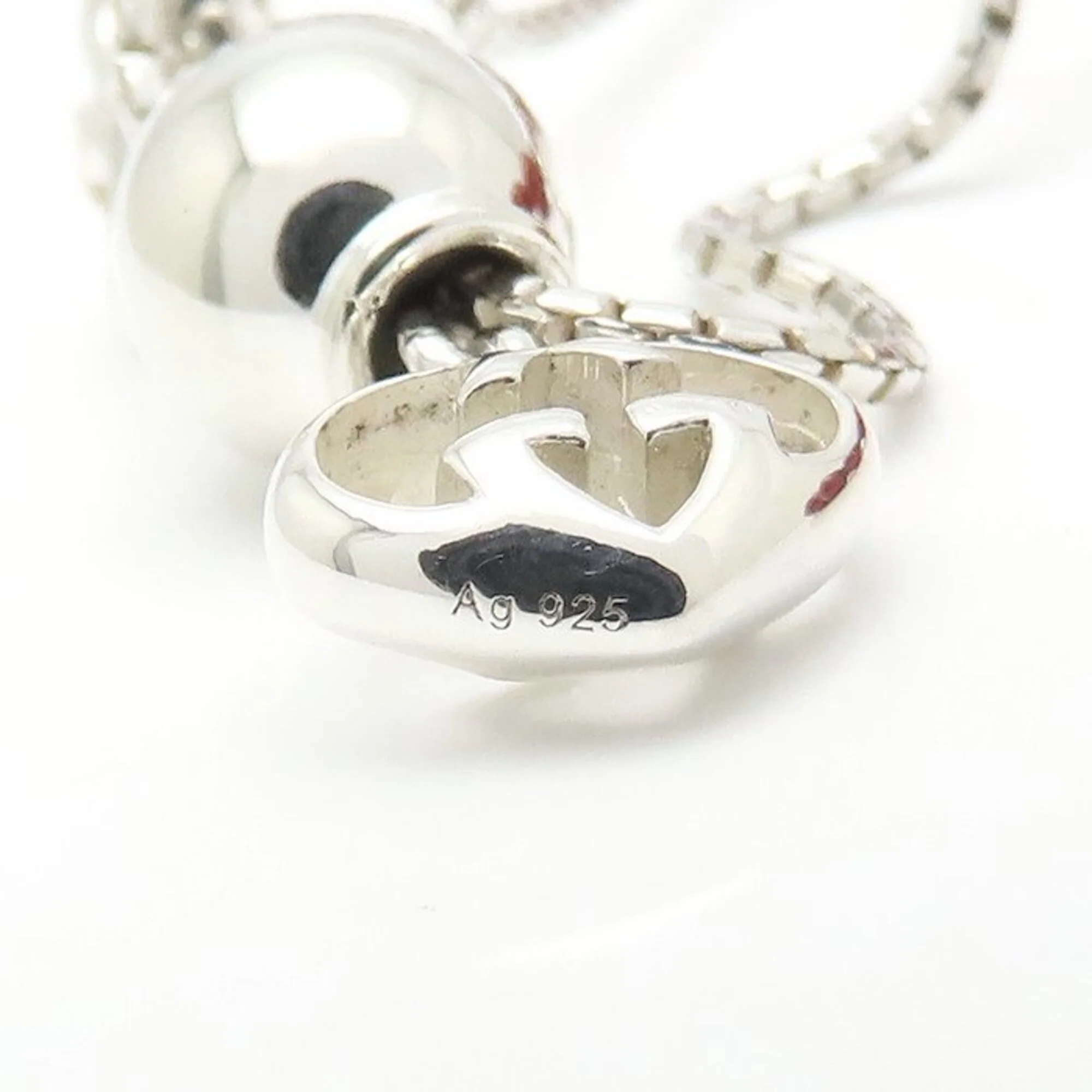 Interlocking Heart Wood Bead Bracelet Sterling Silver - Image 6
