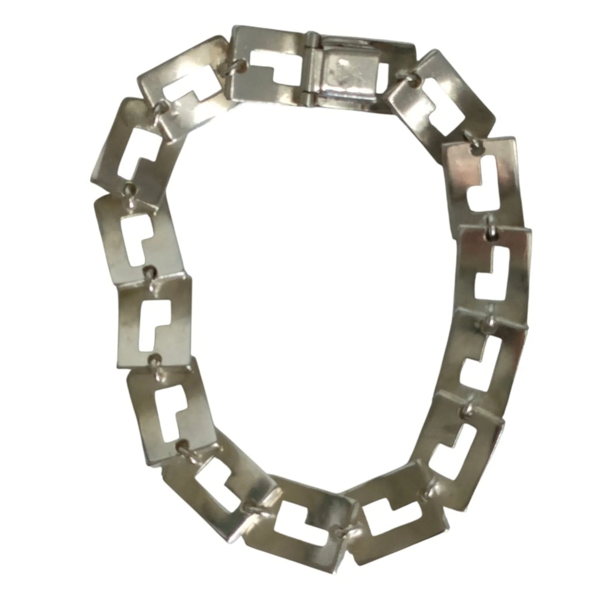Vintage Link Bracelet Sterling Silver - Image 2