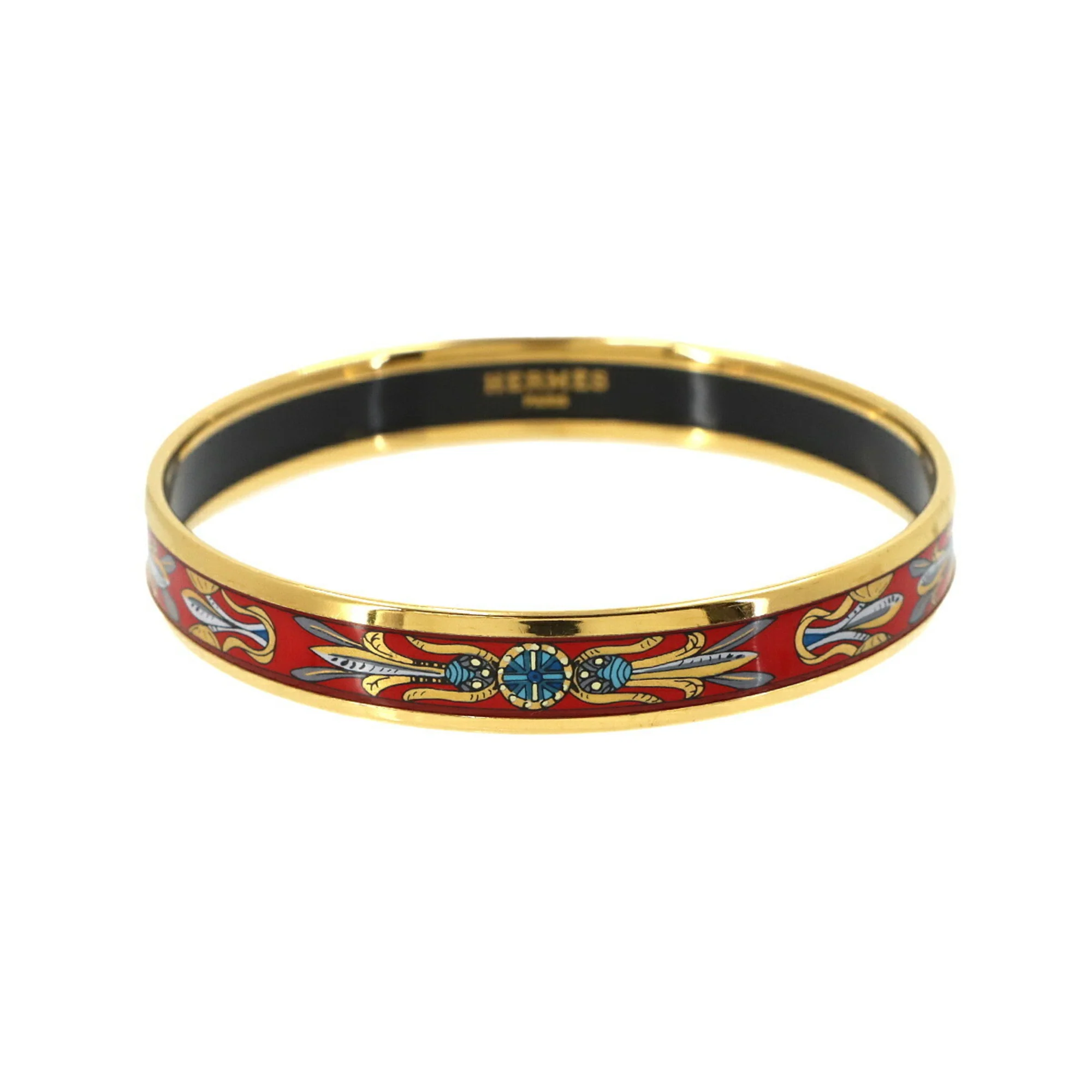 Bangle Bracelet Gold Red Mini