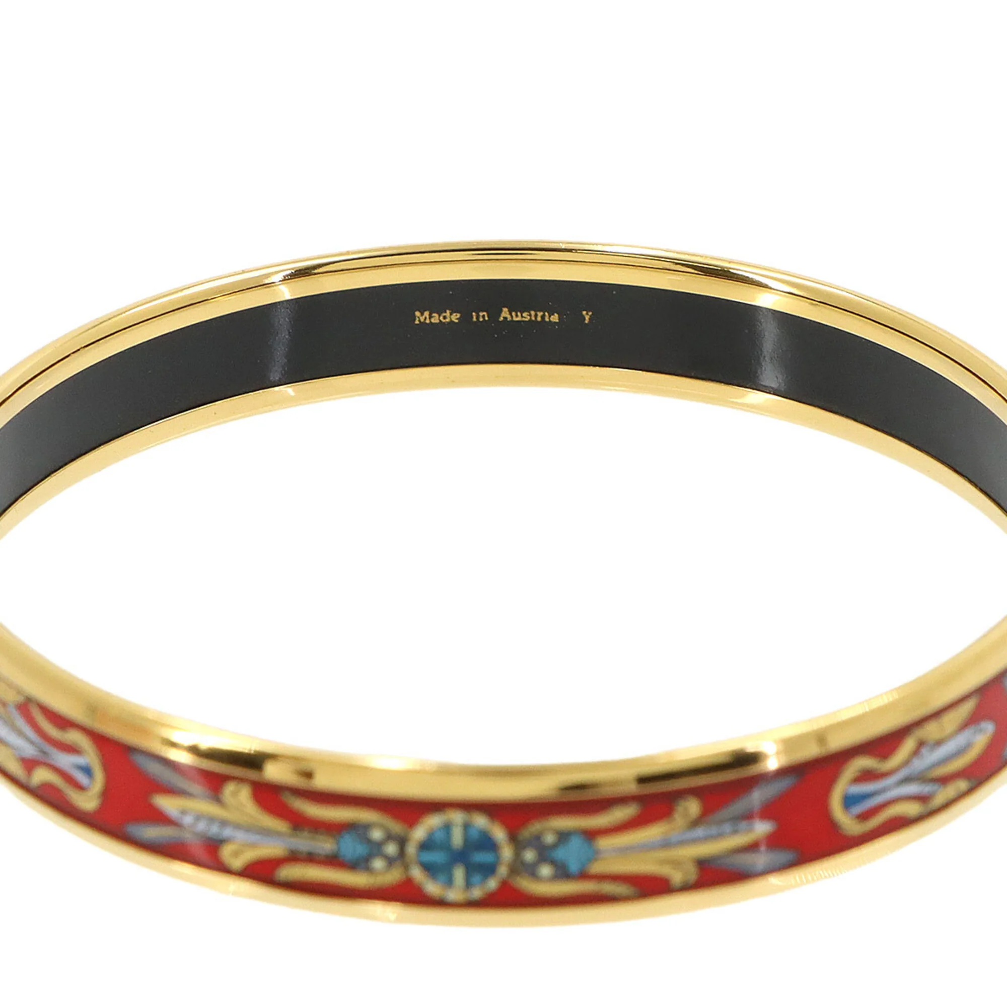 Bangle Bracelet Gold Red Mini - Image 3