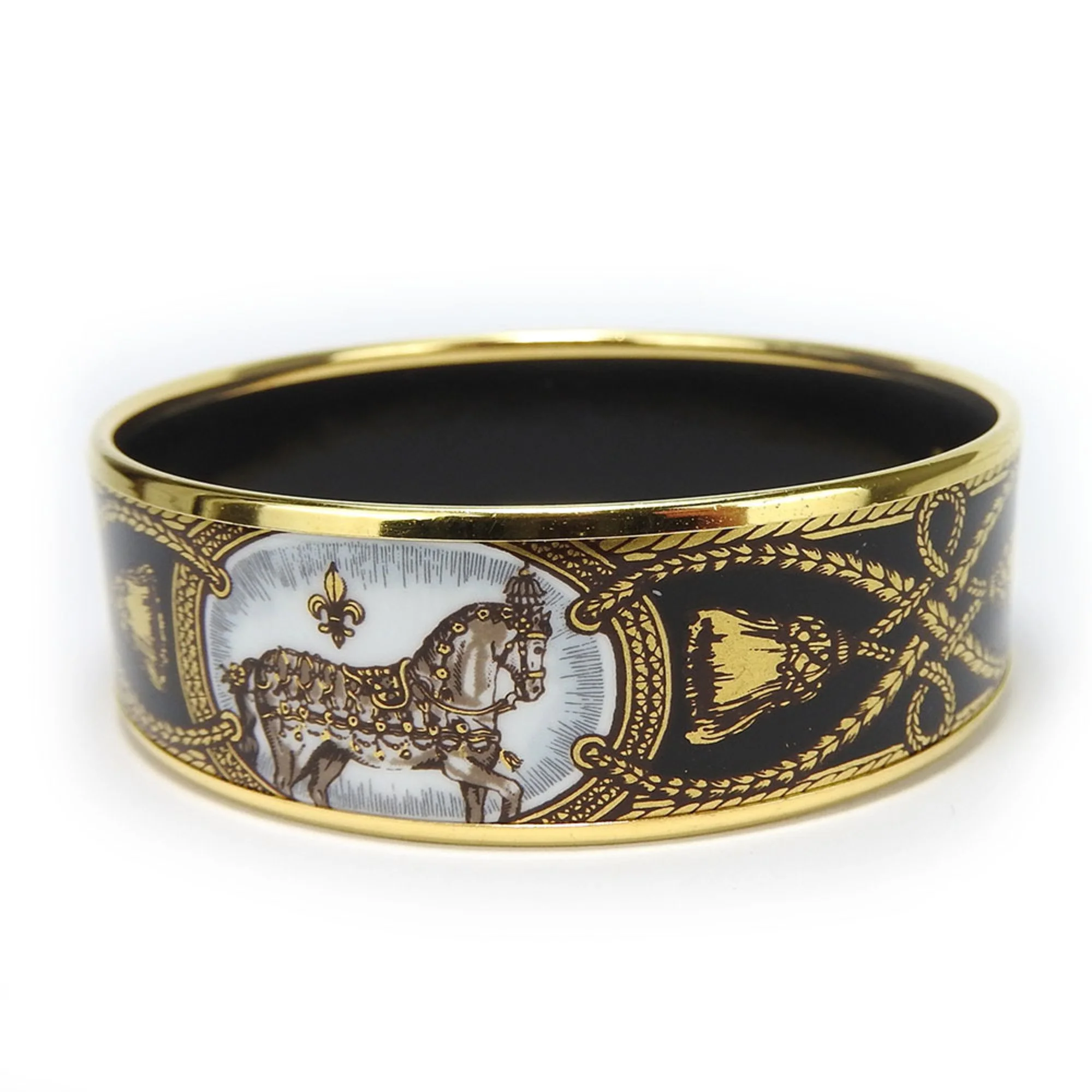 Bangle Cloisonné and Enamel and Metal Bracelet - Image 3