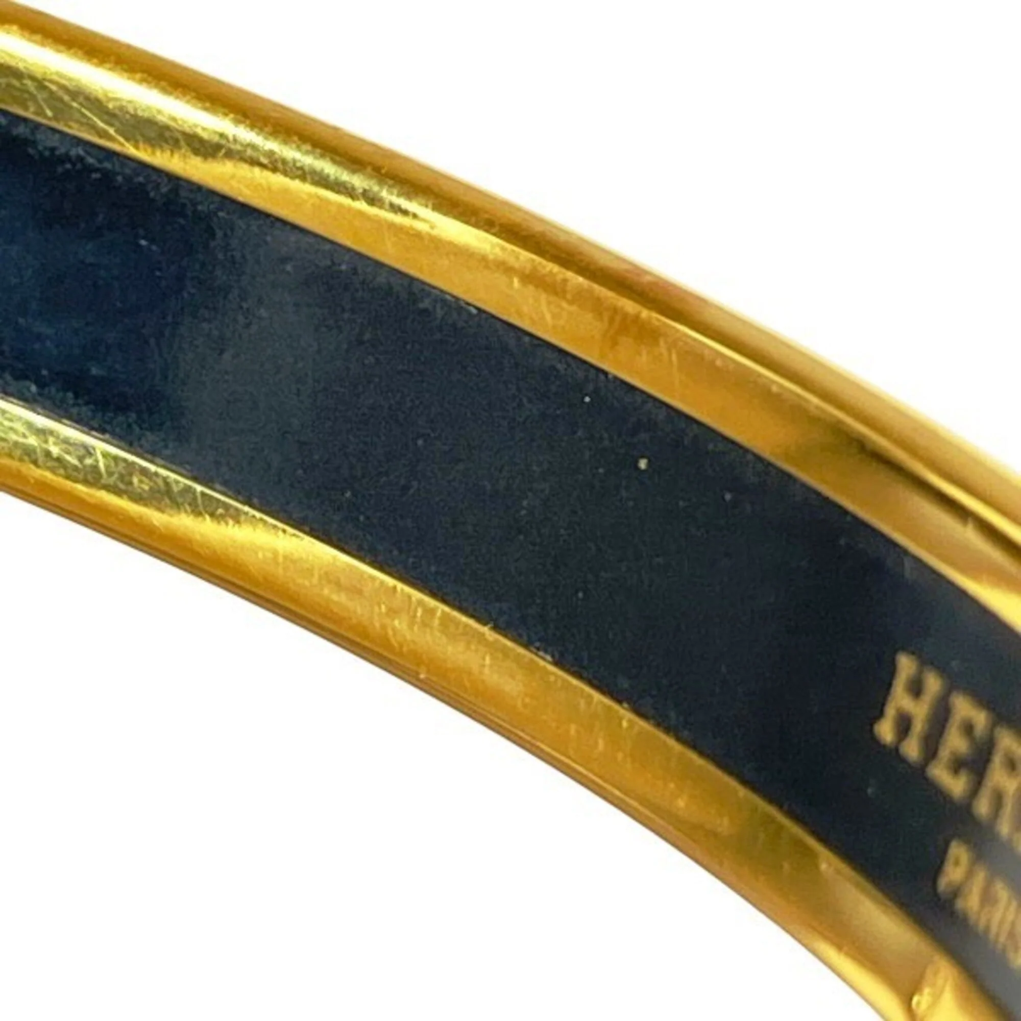 Bangle Cloisonné and Enamel Gold Red Bracelet - Image 5