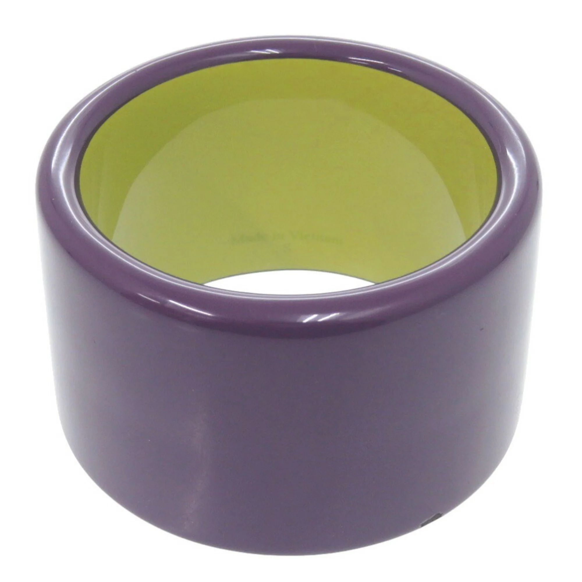Bangle Lacquer Green and Purple Bracelet - Image 3