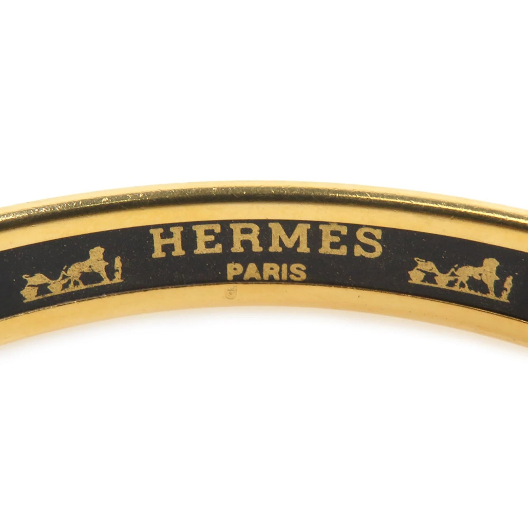 Bracelet Enamel and Metal Black and Gold - Image 7
