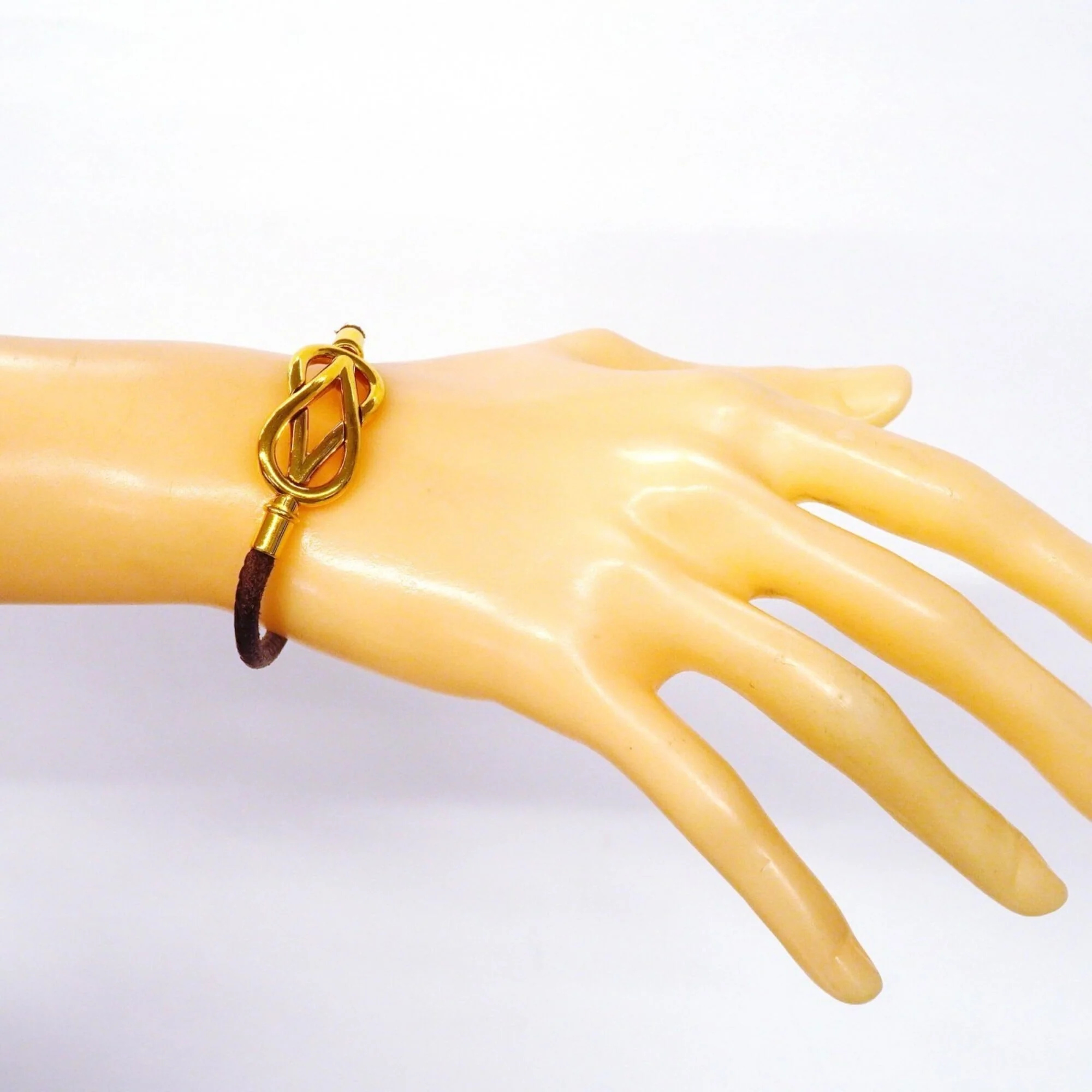 Bracelet Gold and Leather - Image 6