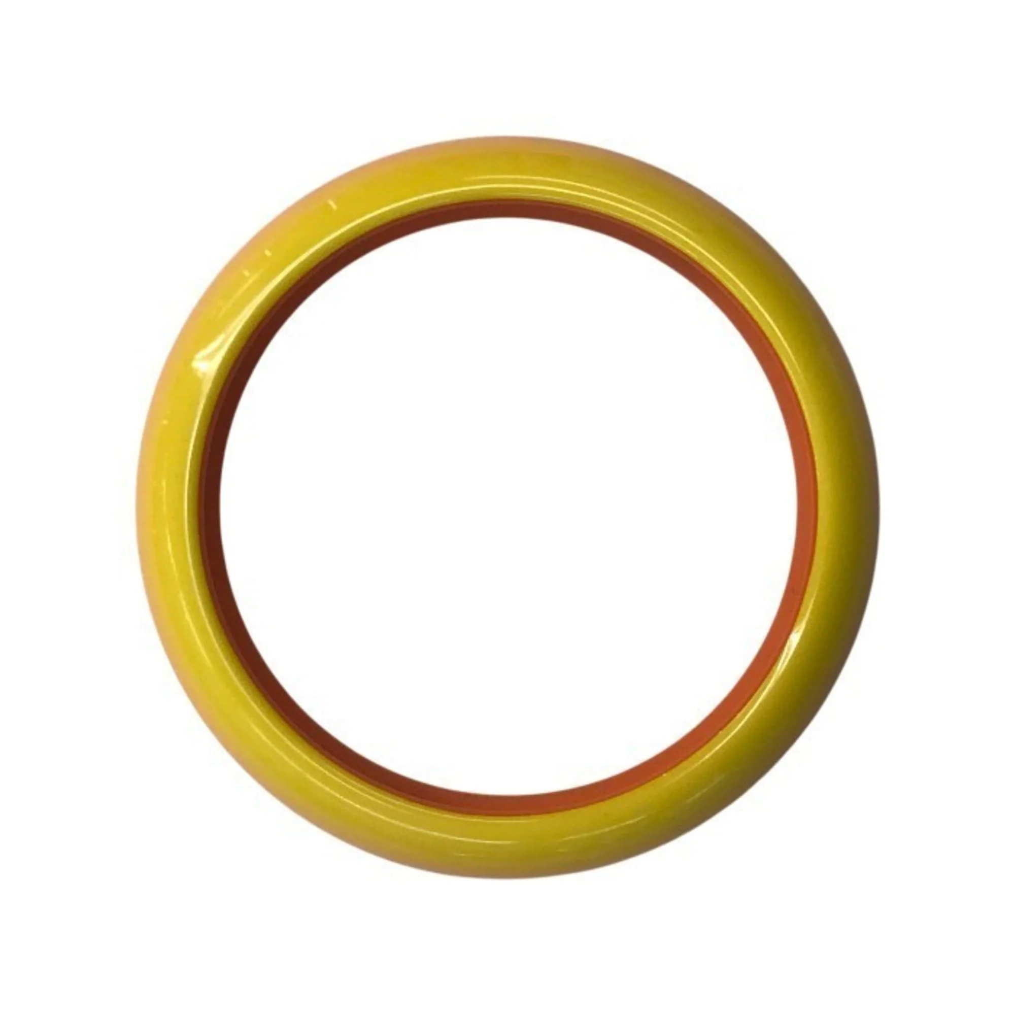 Bracelet Lacquer and Wood Pink Orange and Yellow - Image 4