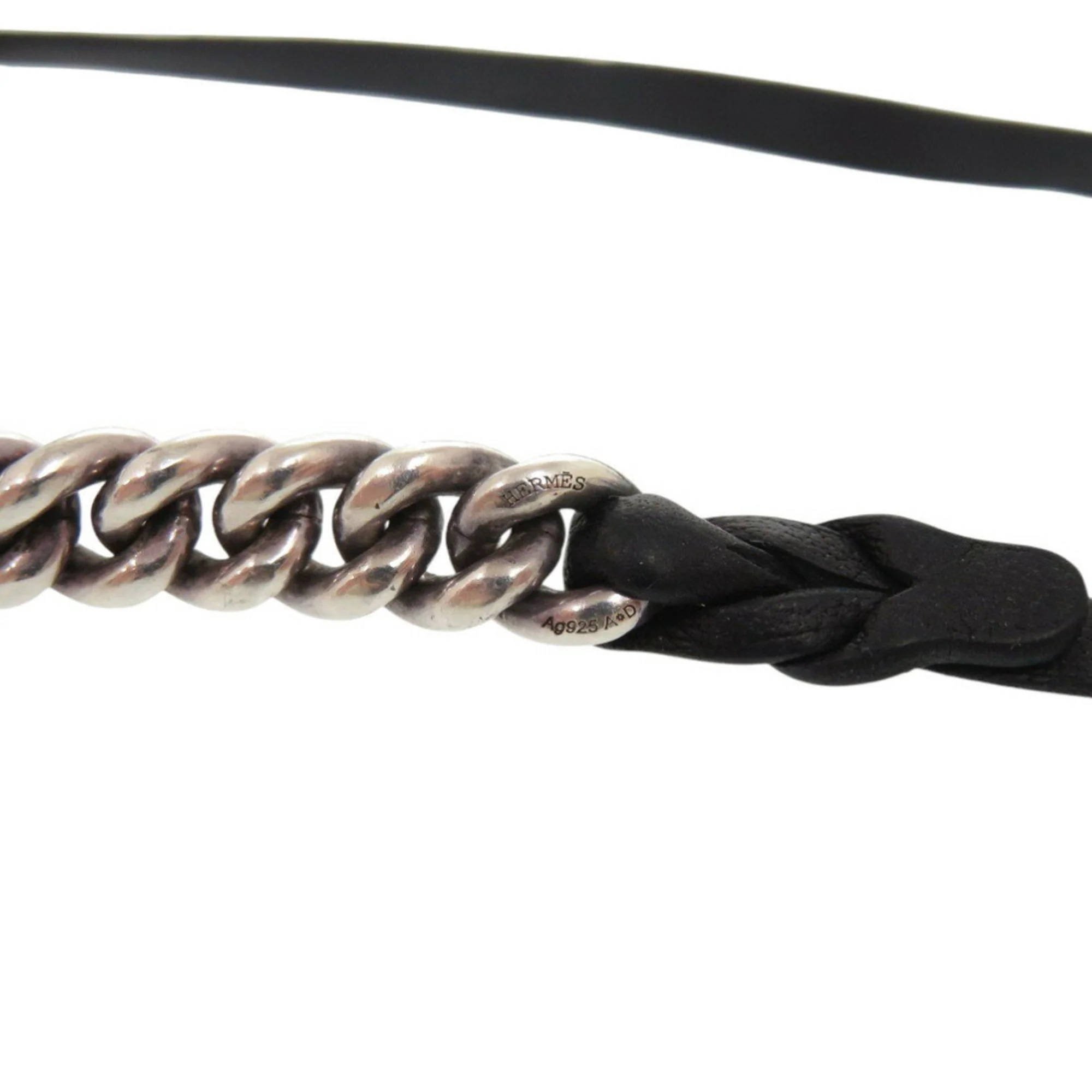 Charm Bracelet Leather and Sterling Silver - Image 4
