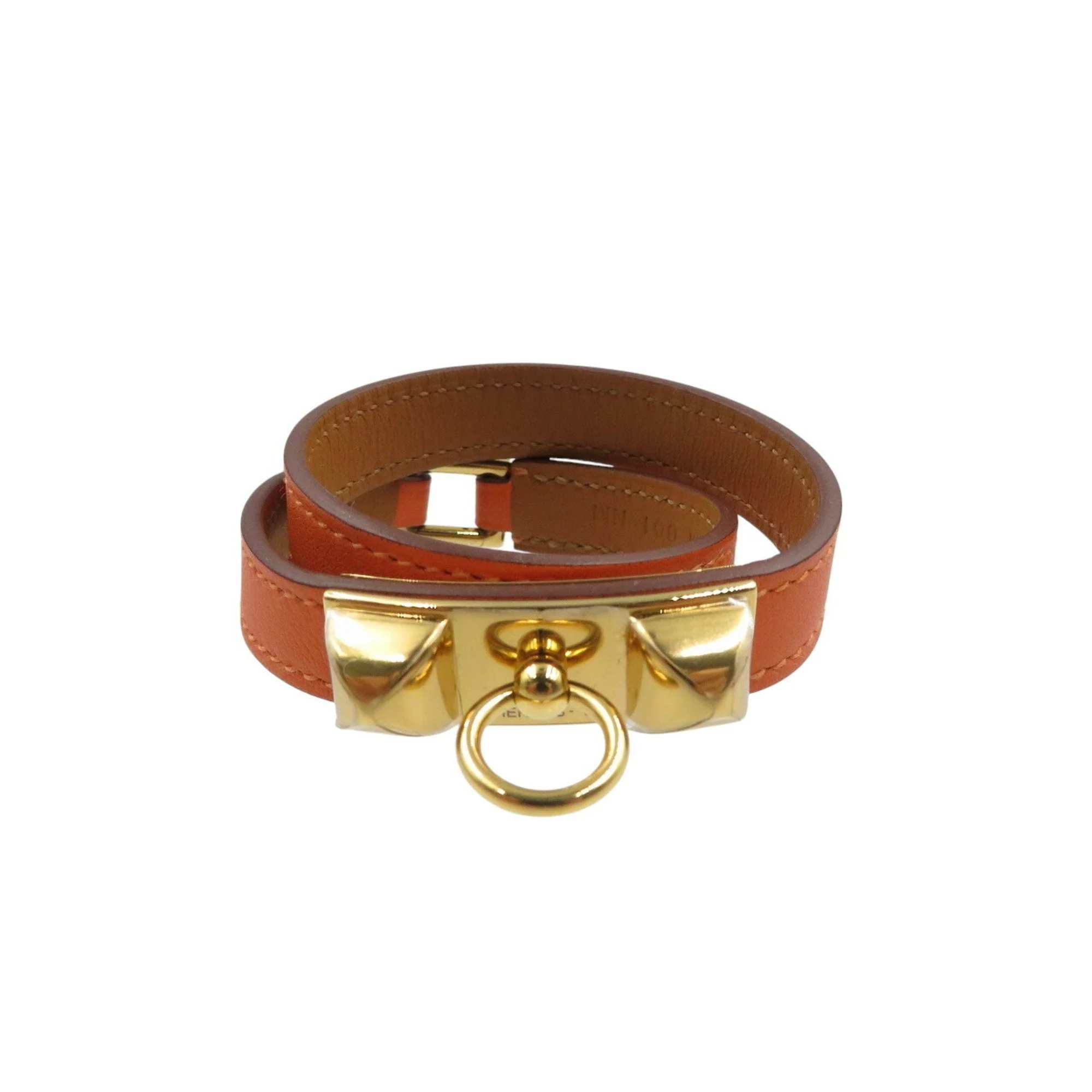 Charm Bracelet Swift Leather Orange