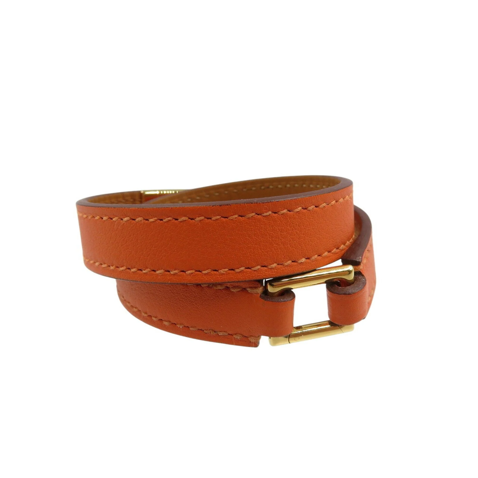 Charm Bracelet Swift Leather Orange - Image 3