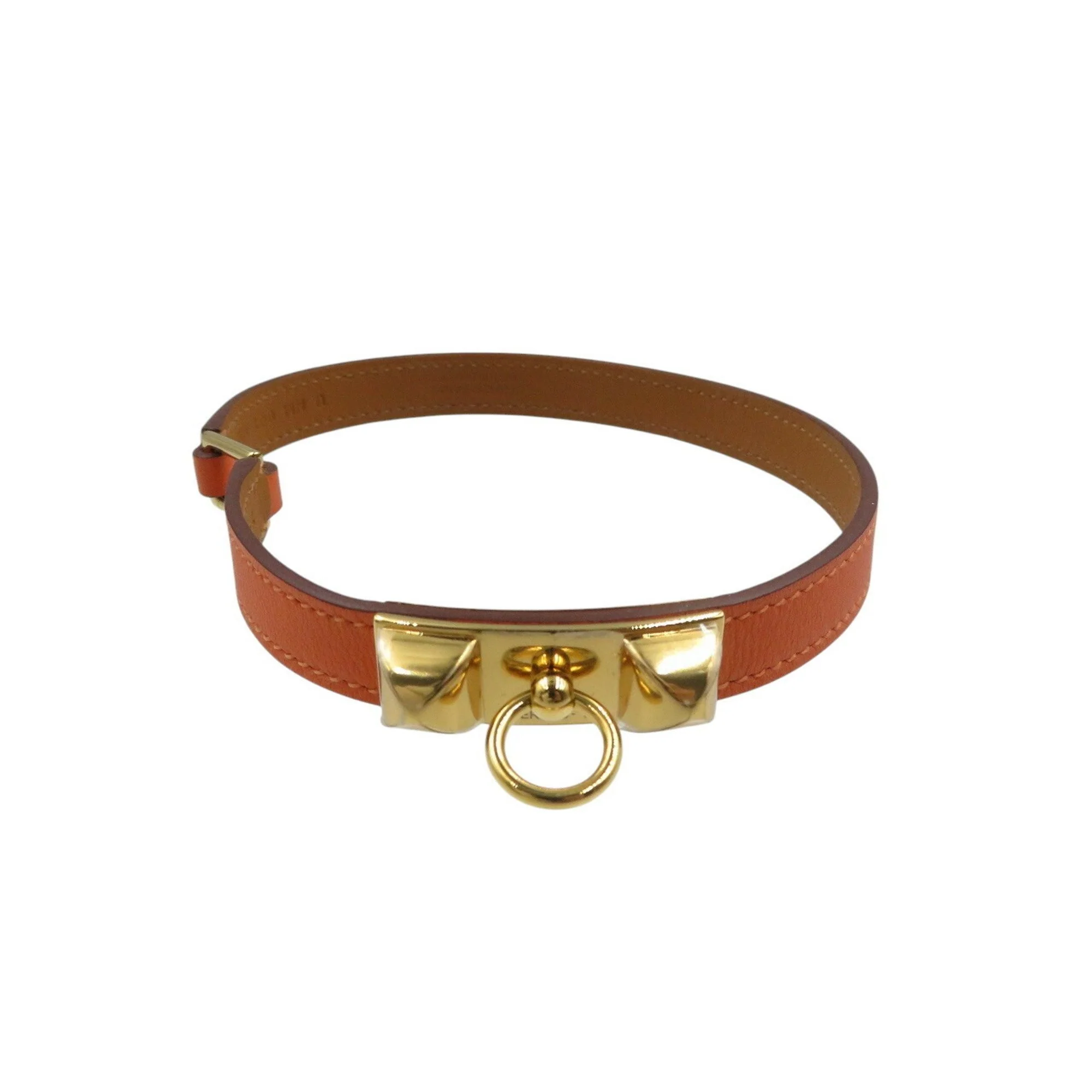 Charm Bracelet Swift Leather Orange - Image 4