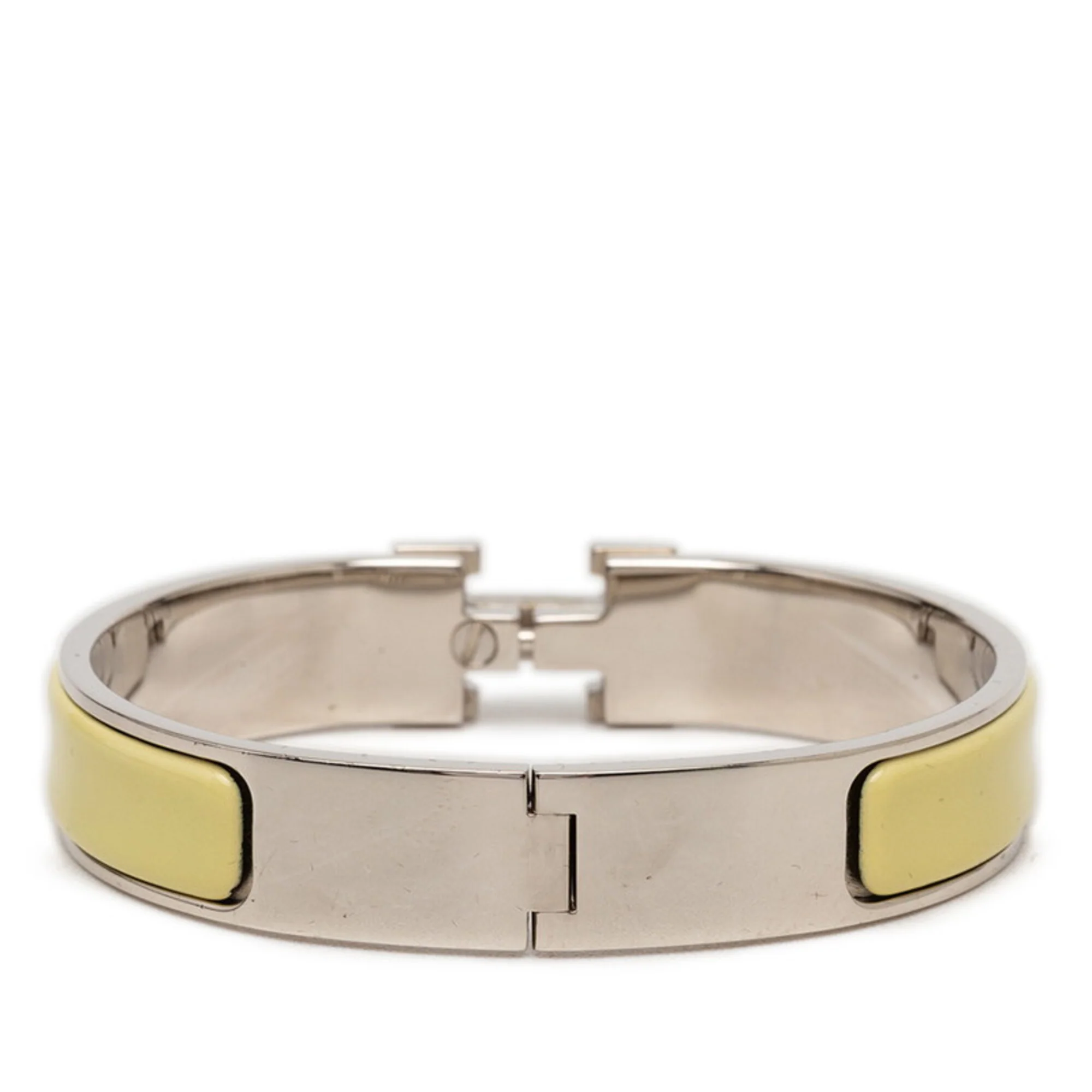 Clic Bracelet Enamel and Metal Silver and Yellow - Image 3