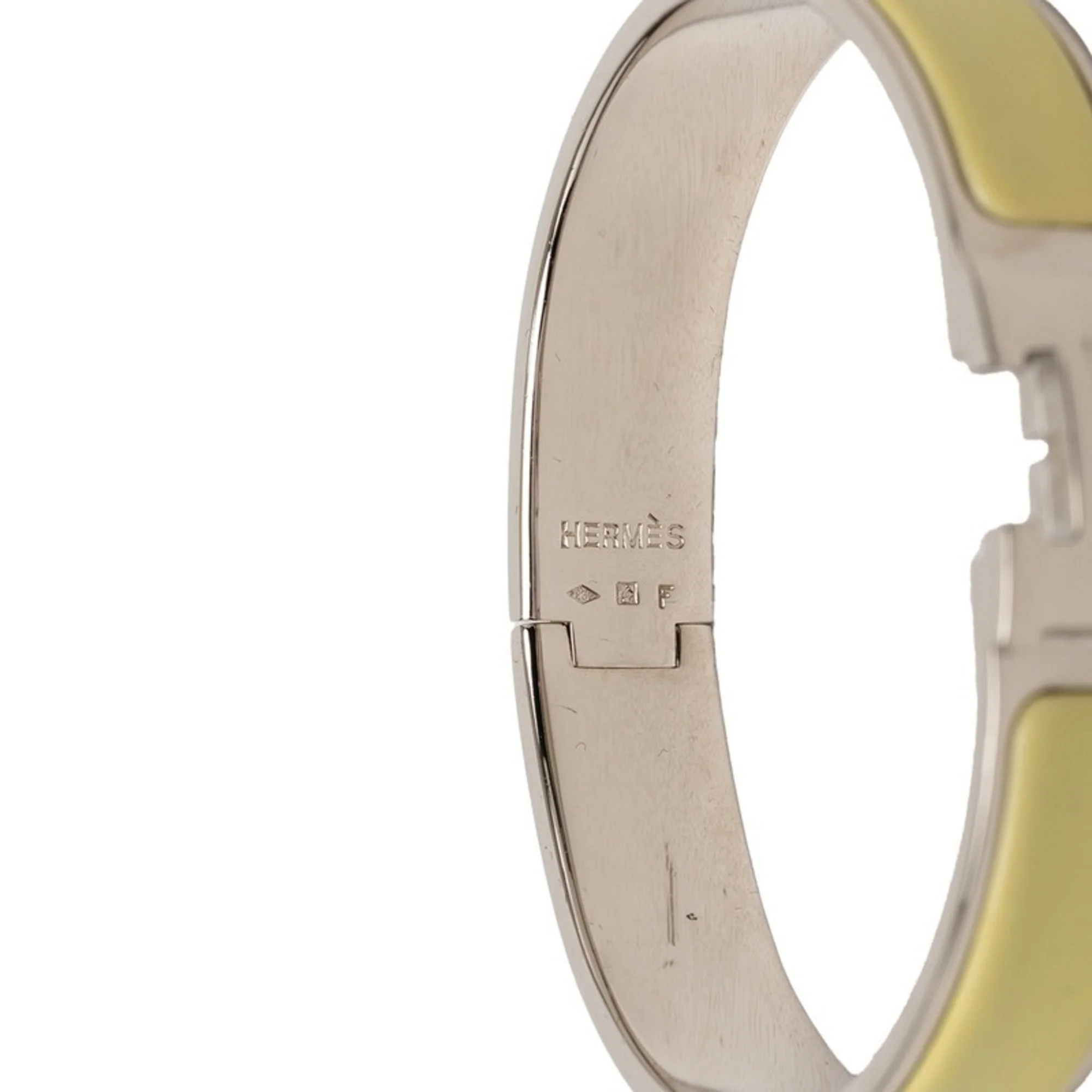 Clic Bracelet Enamel and Metal Silver and Yellow - Image 5