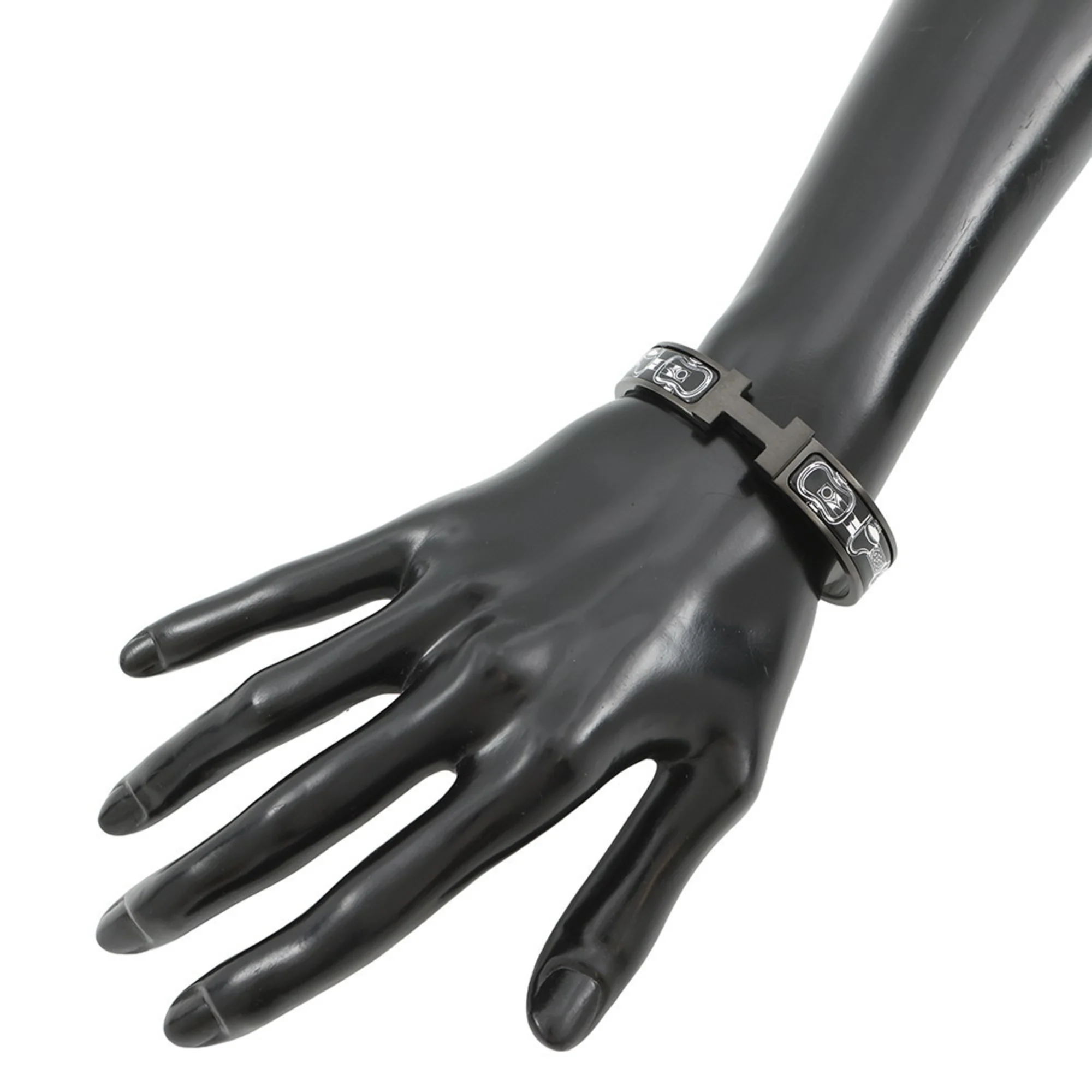 Clic Bracelet Enamel Black Metallic - Image 4