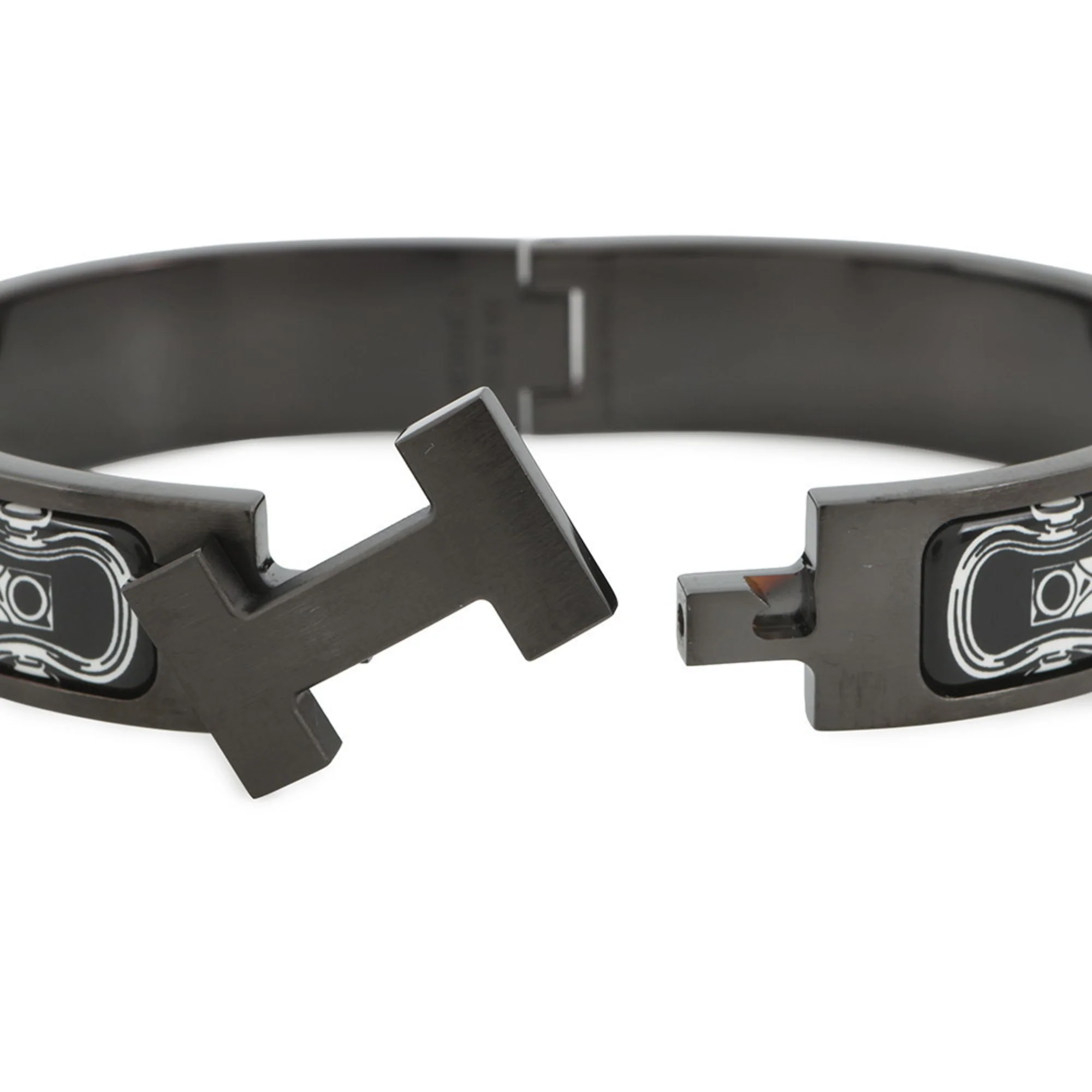 Clic Bracelet Enamel Black Metallic - Image 5