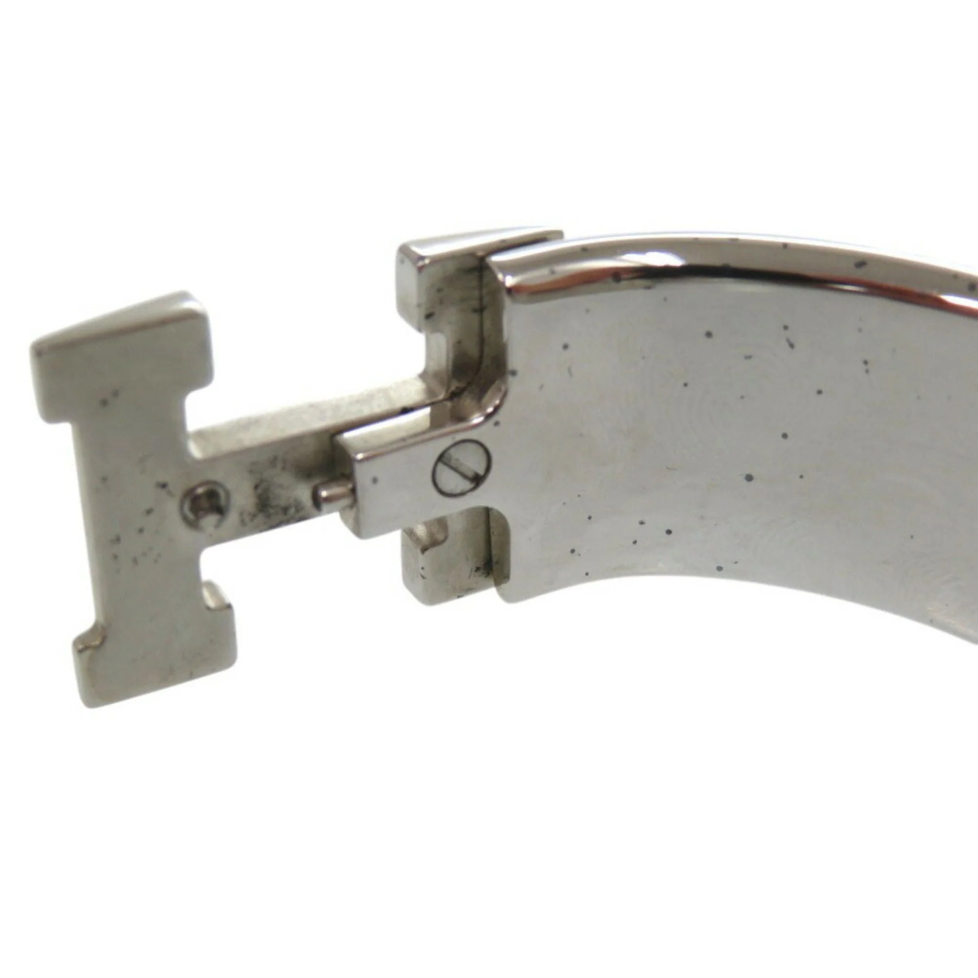 Click H Bracelet Enamel and Metal Silver and Yellow - Image 8
