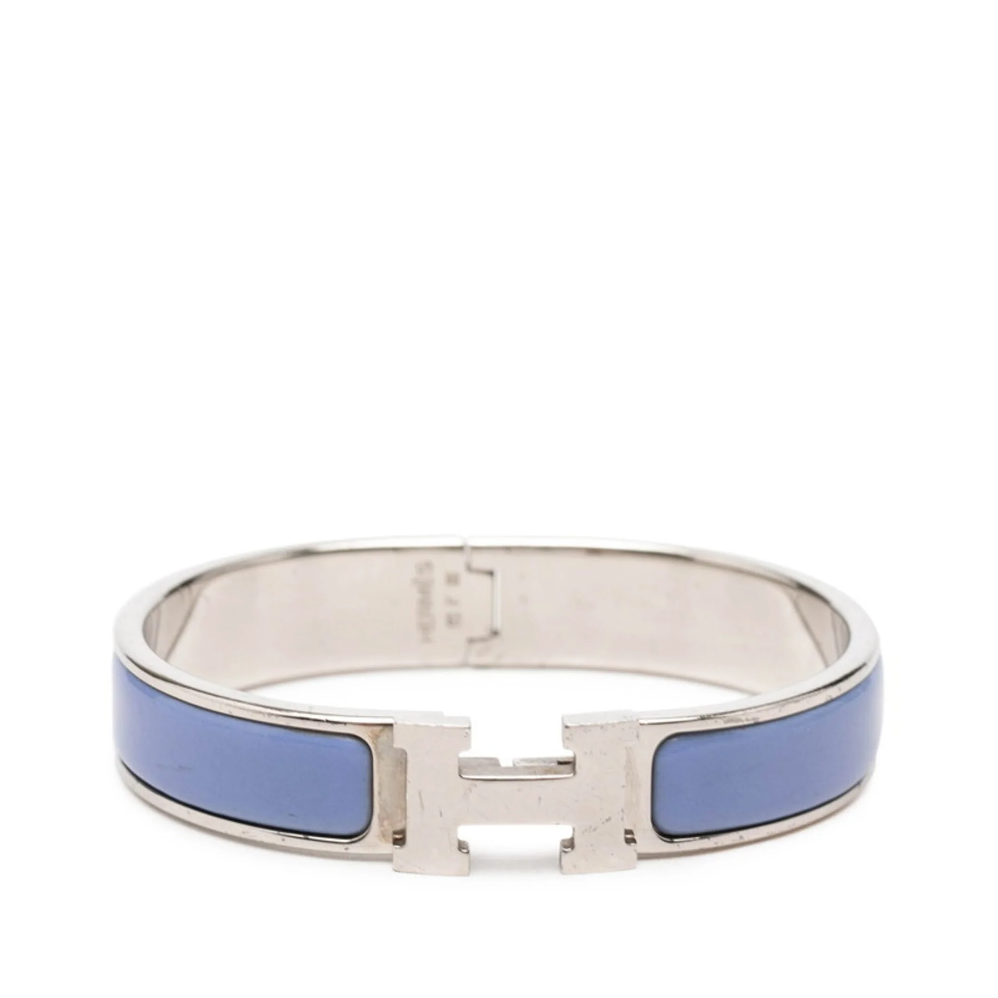 Click H Bracelet Metal Blue and Silver
