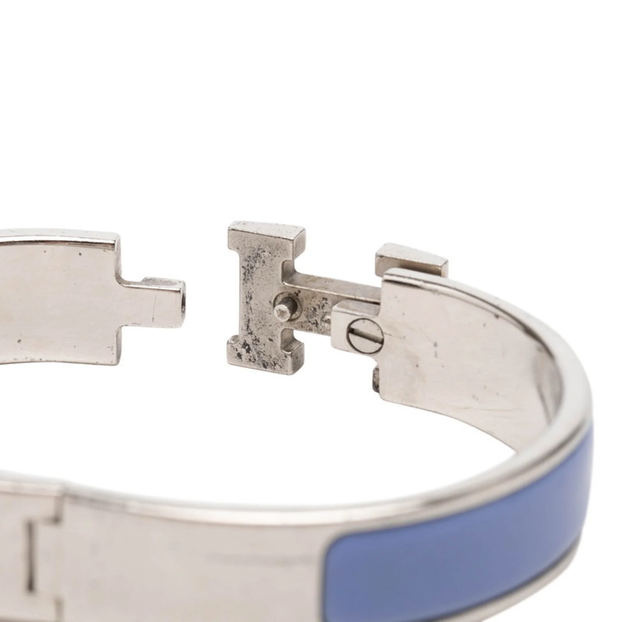Click H Bracelet Metal Blue and Silver - Image 4
