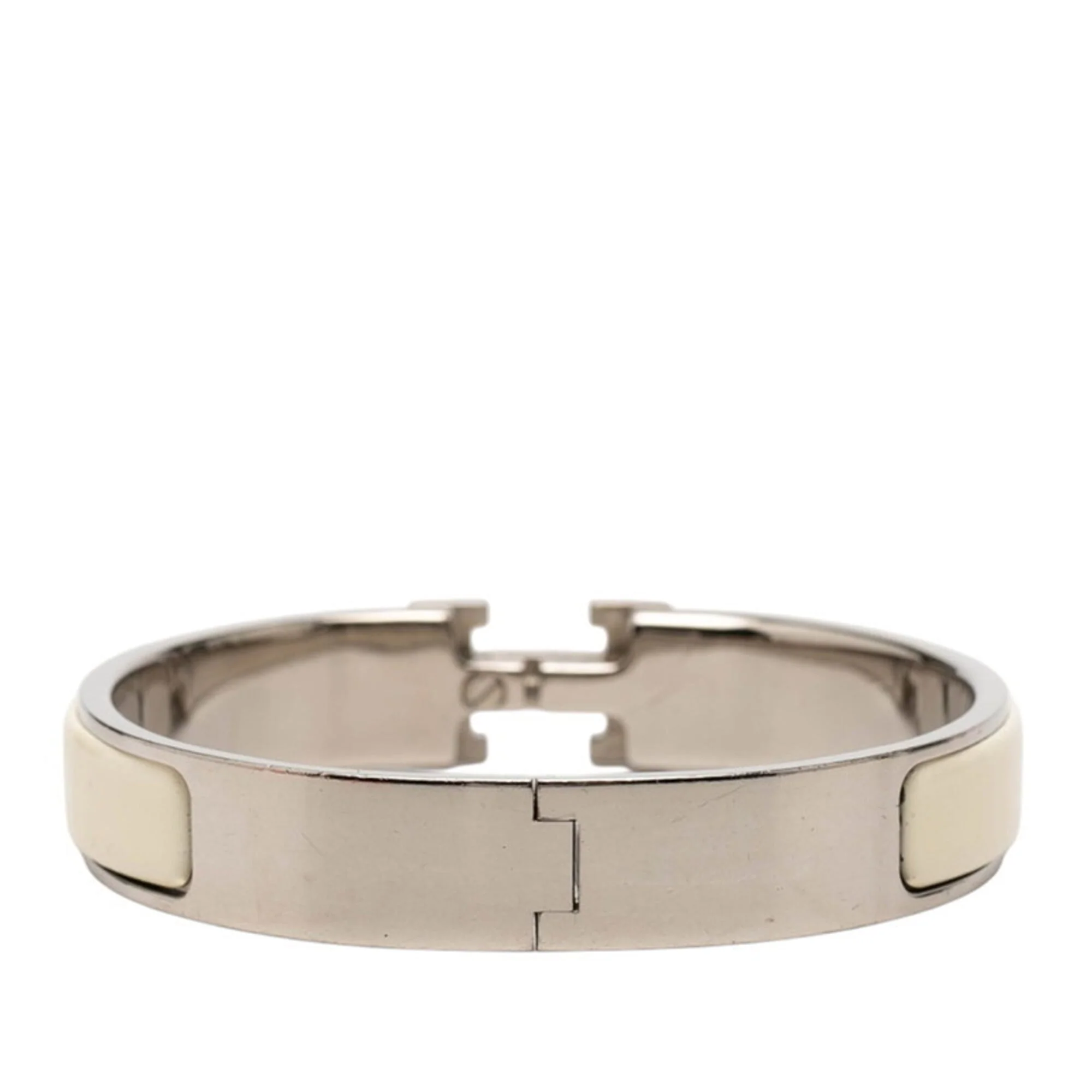 Click H Bracelet Metal Ivory and Silver - Image 3