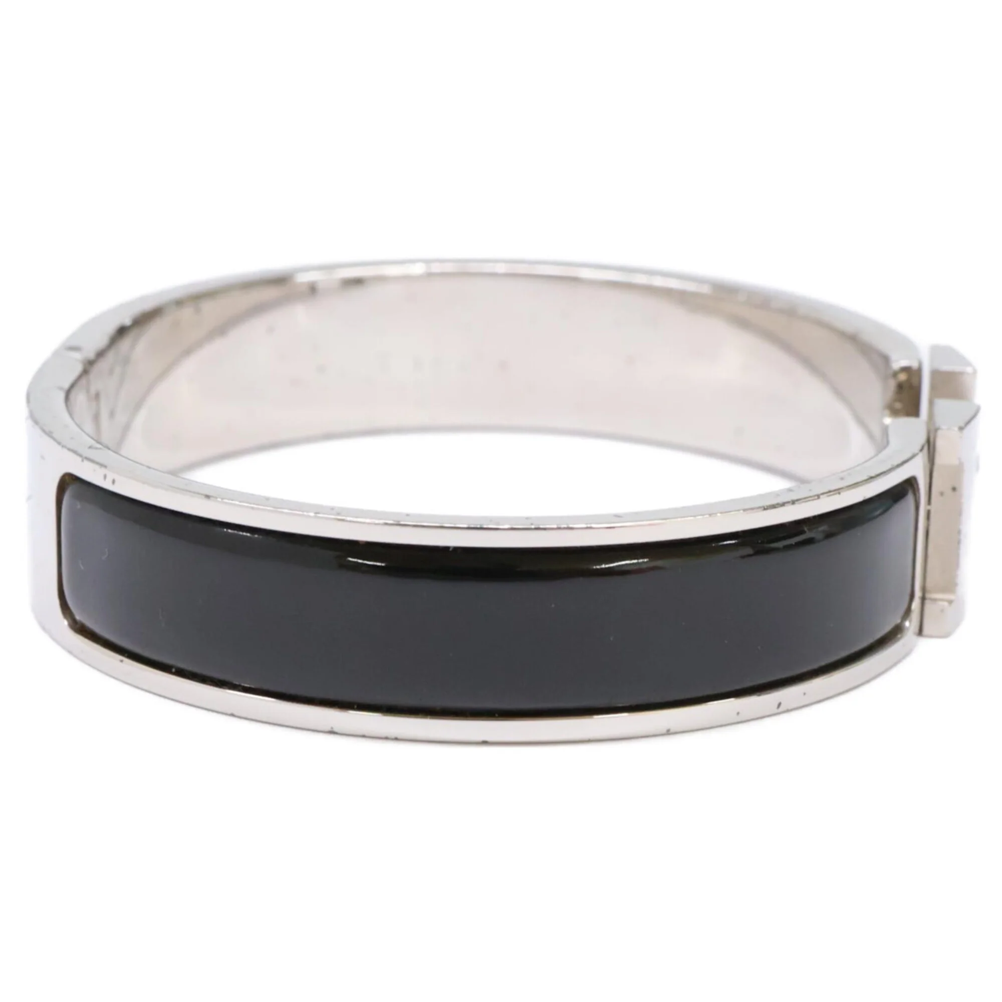 Click H Bracelet Metal Silver and Black - Image 5