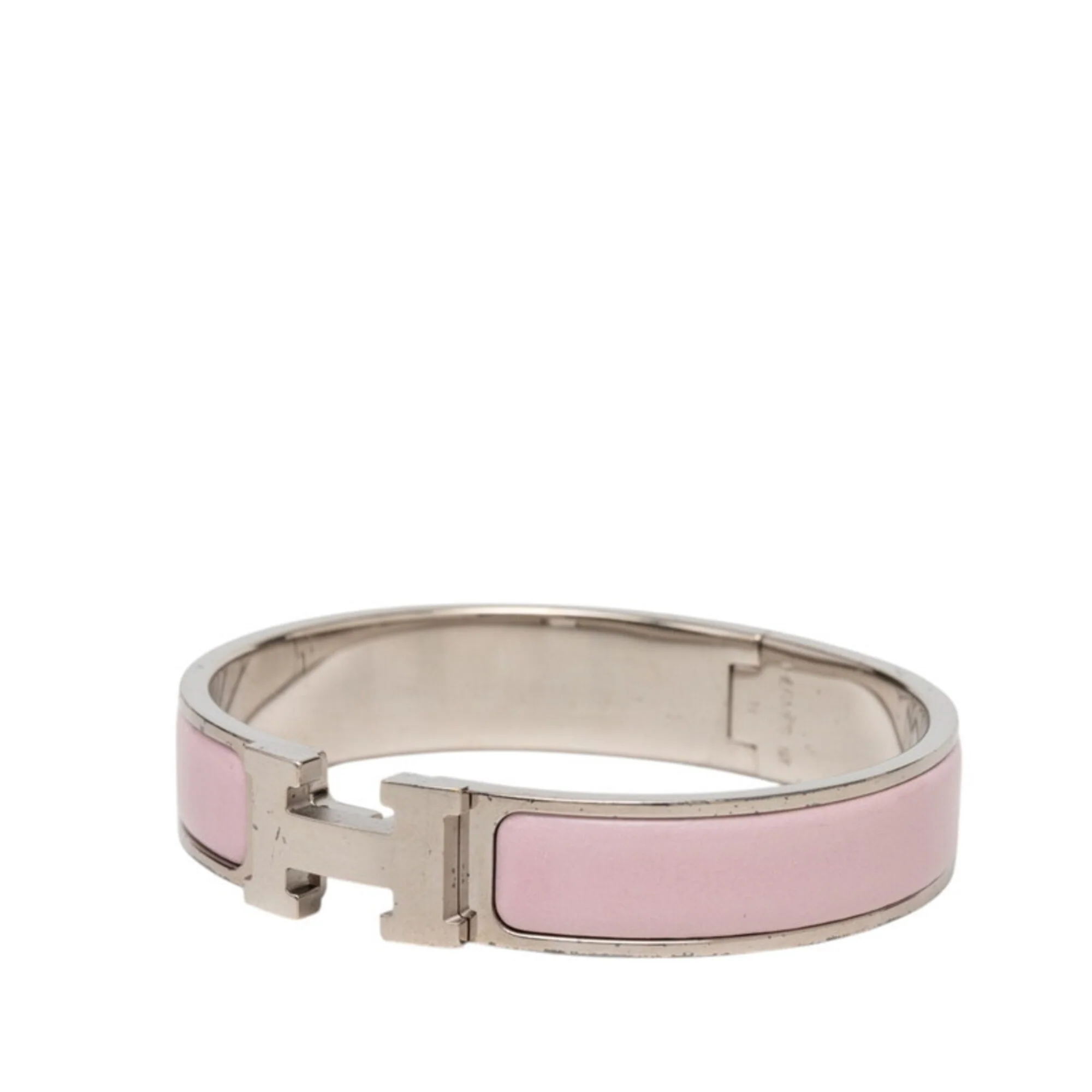 Click H Bracelet Pink and Silver Metal - Image 2