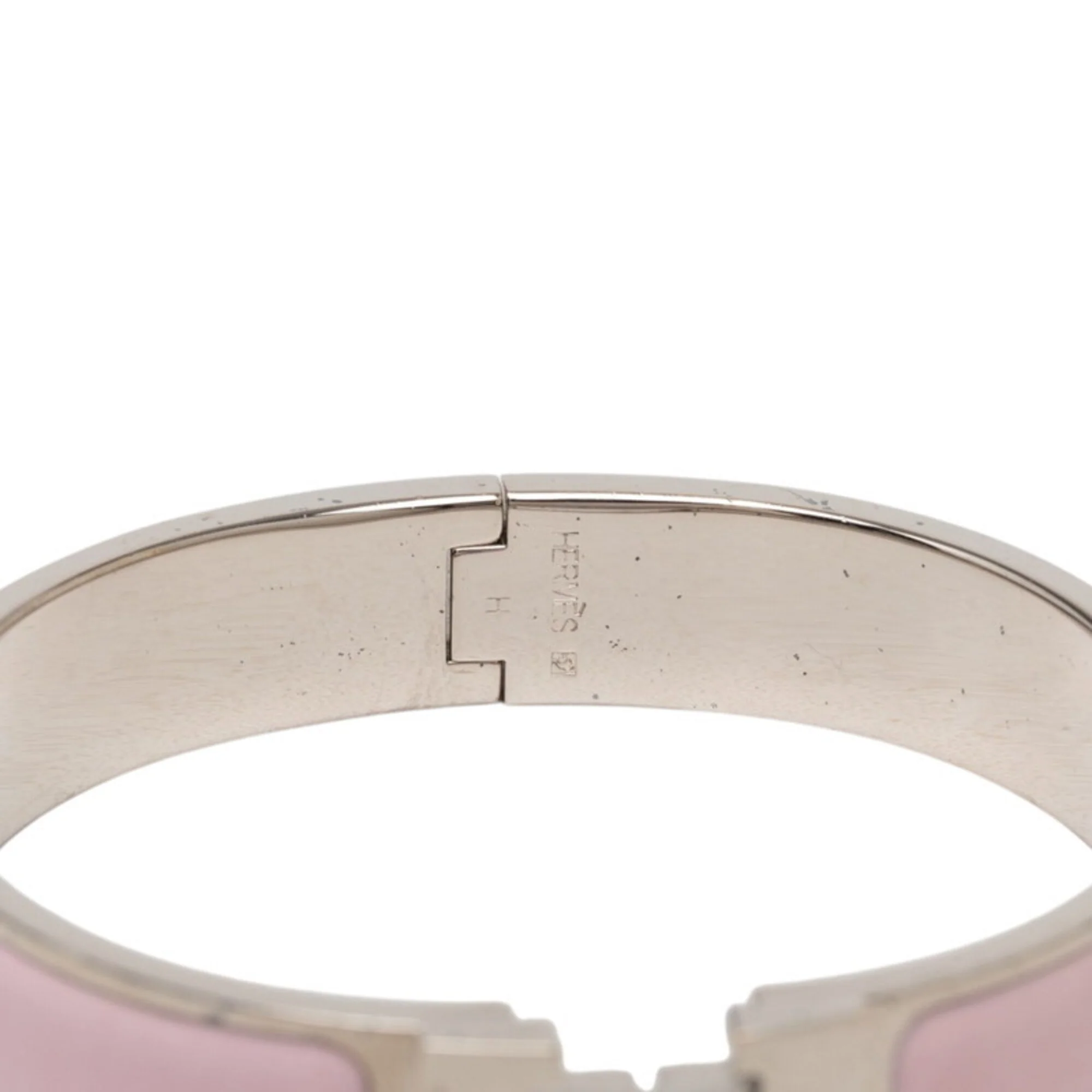 Click H Bracelet Pink and Silver Metal - Image 5