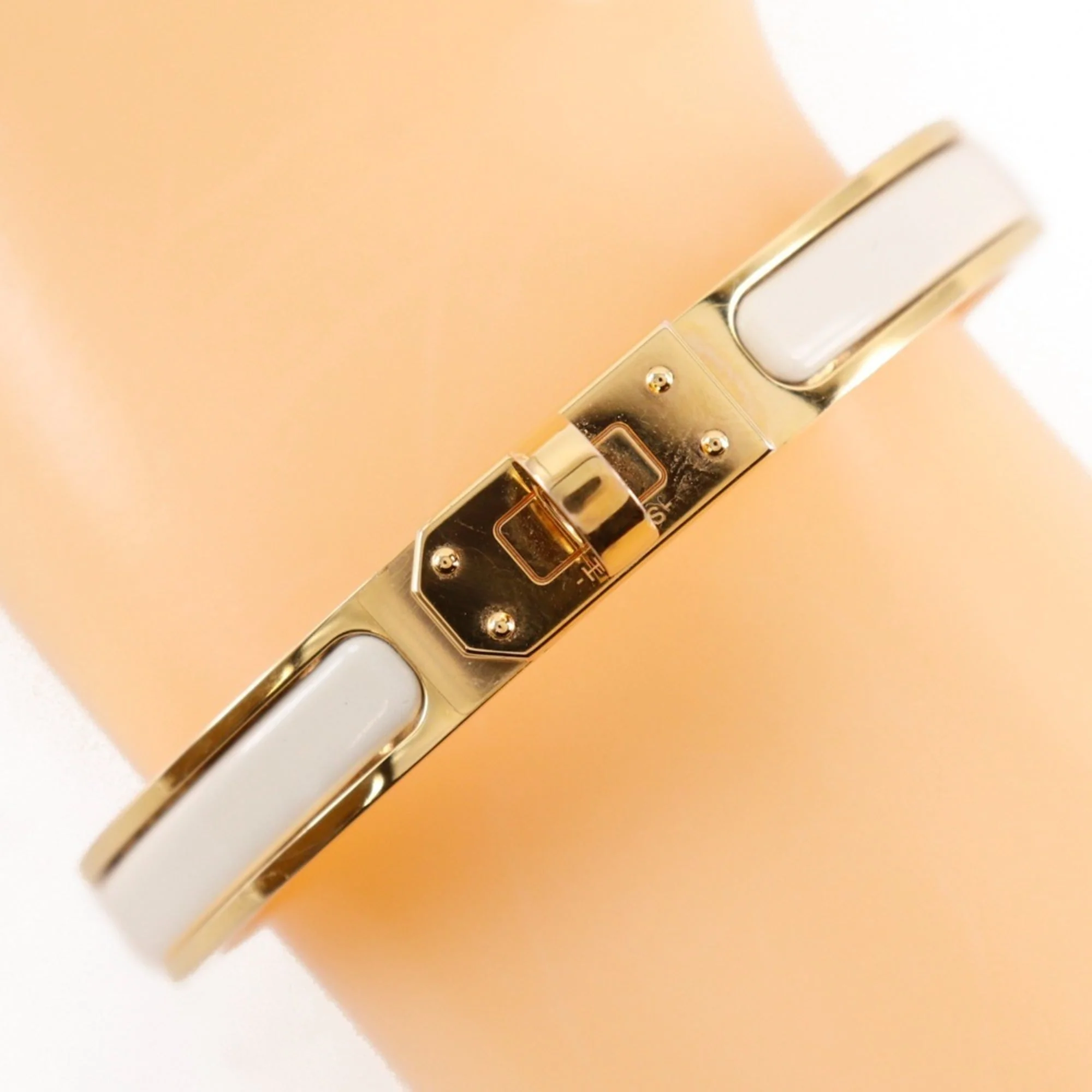 Click Kelly Bangle Enamel and Gold Mini Bracelet