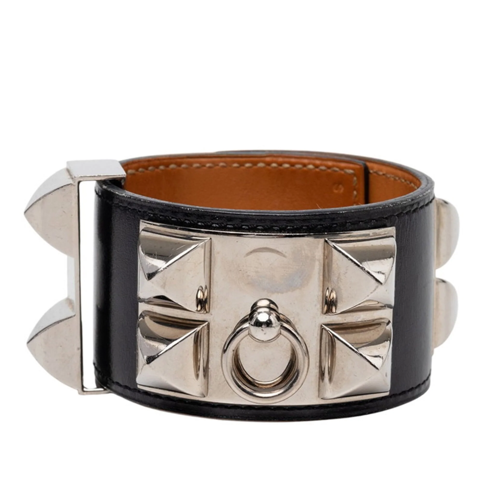 Collier de Chien Bracelet Box Calf Leather Black Small - Image 3