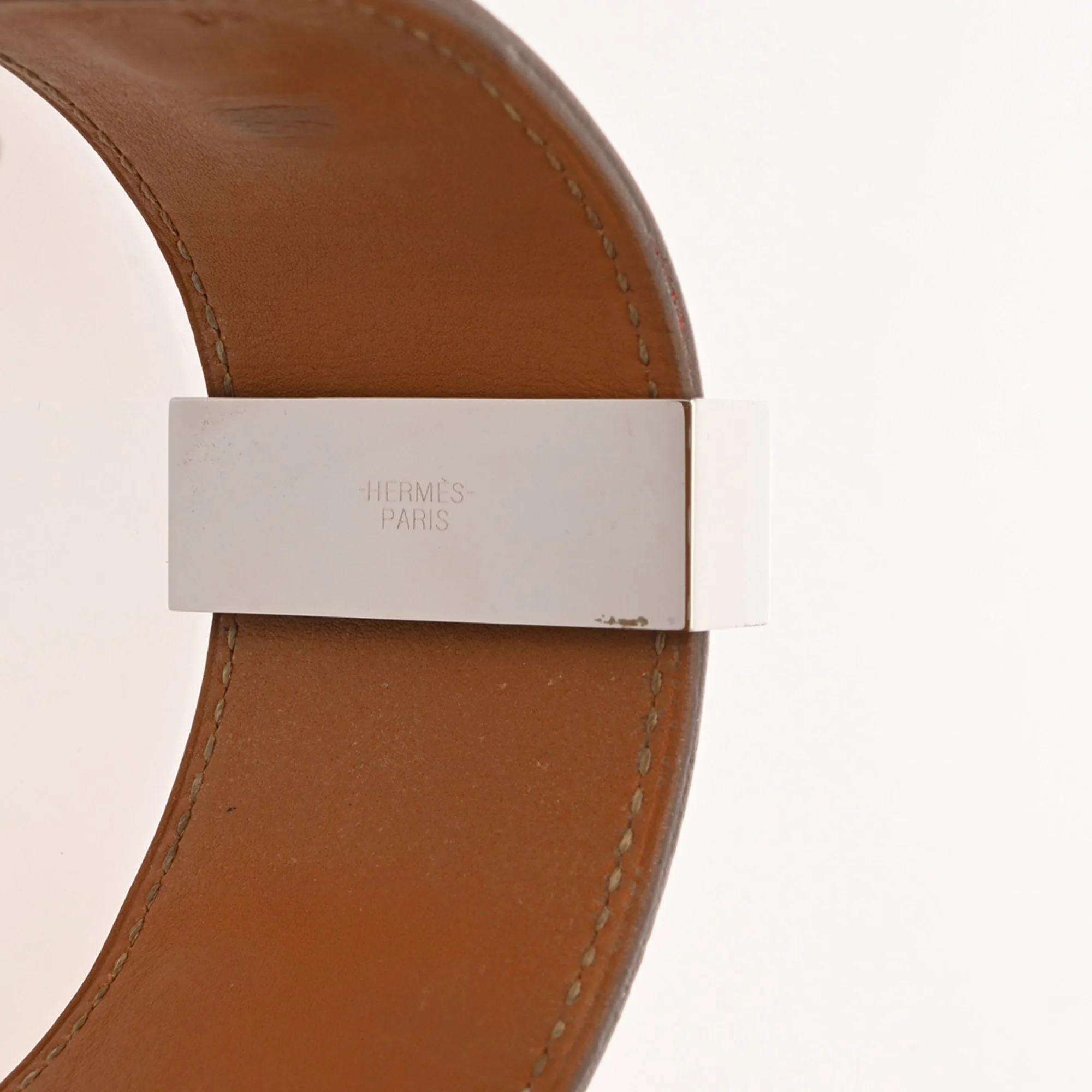 Collier de Chien Bracelet Epsom Leather Rose Jaipur and Silver - Image 7