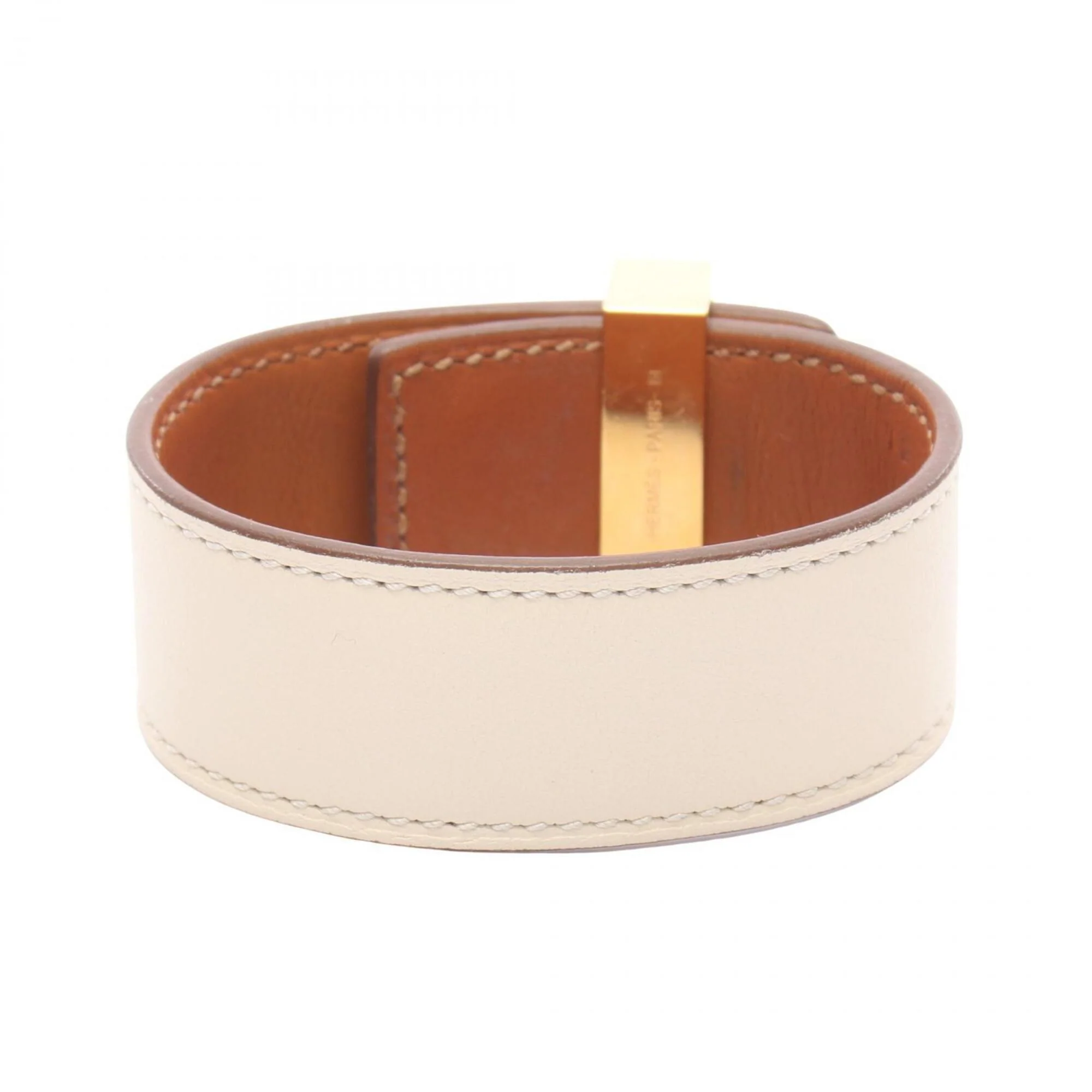 Collier de Chien Bracelet Gold and Leather - Image 2