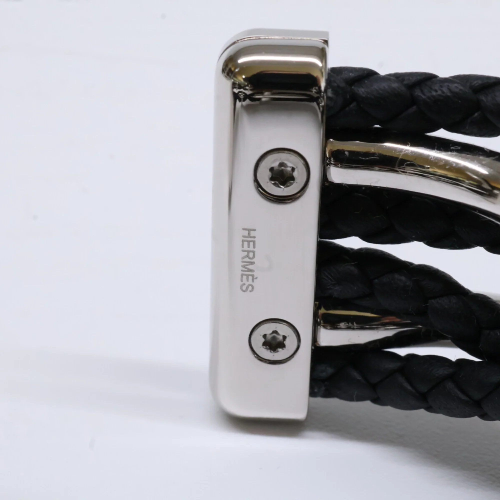 Double Egee Bracelet Metal Black and Silver - Image 7
