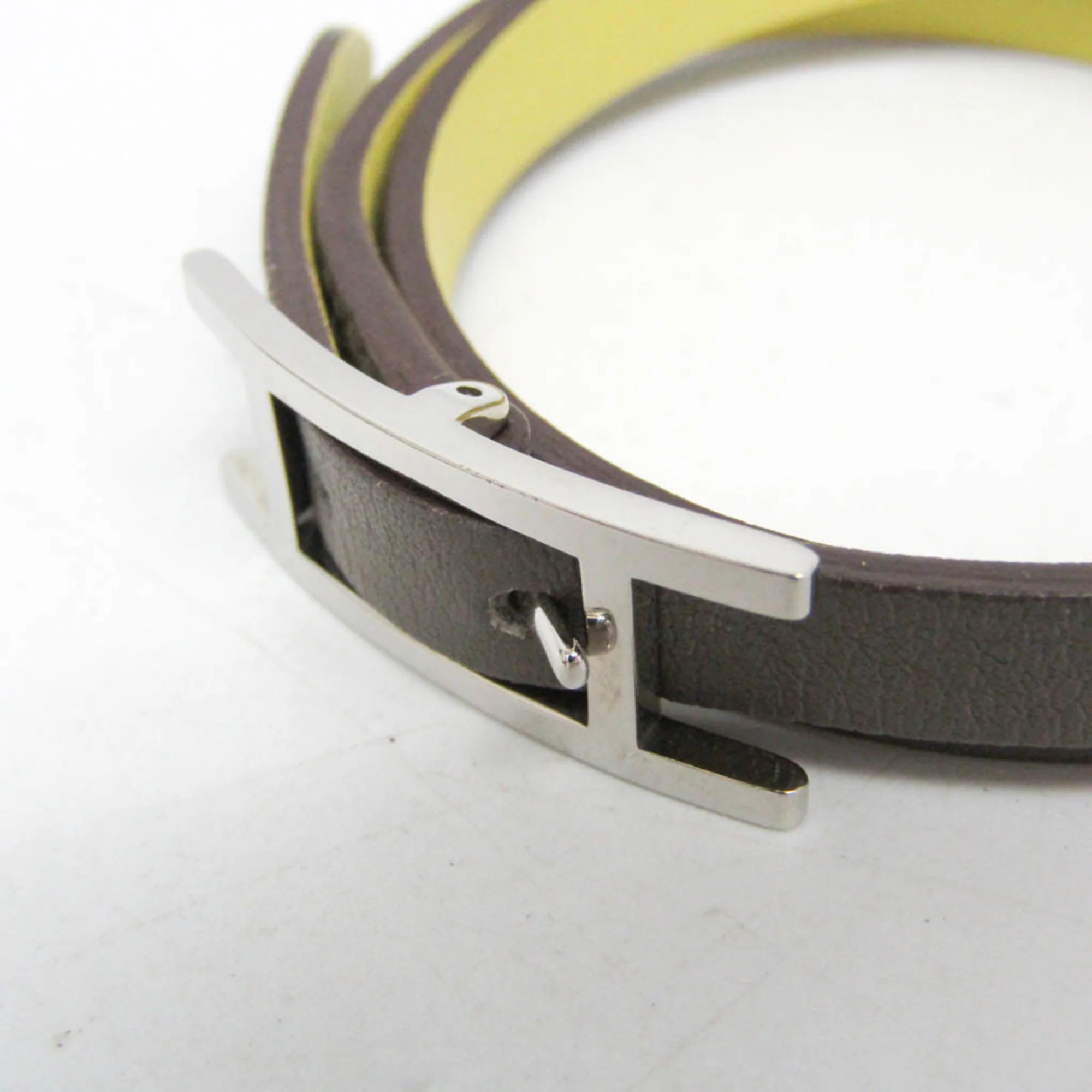 Double Tour Bracelet Leather and Metal - Image 4