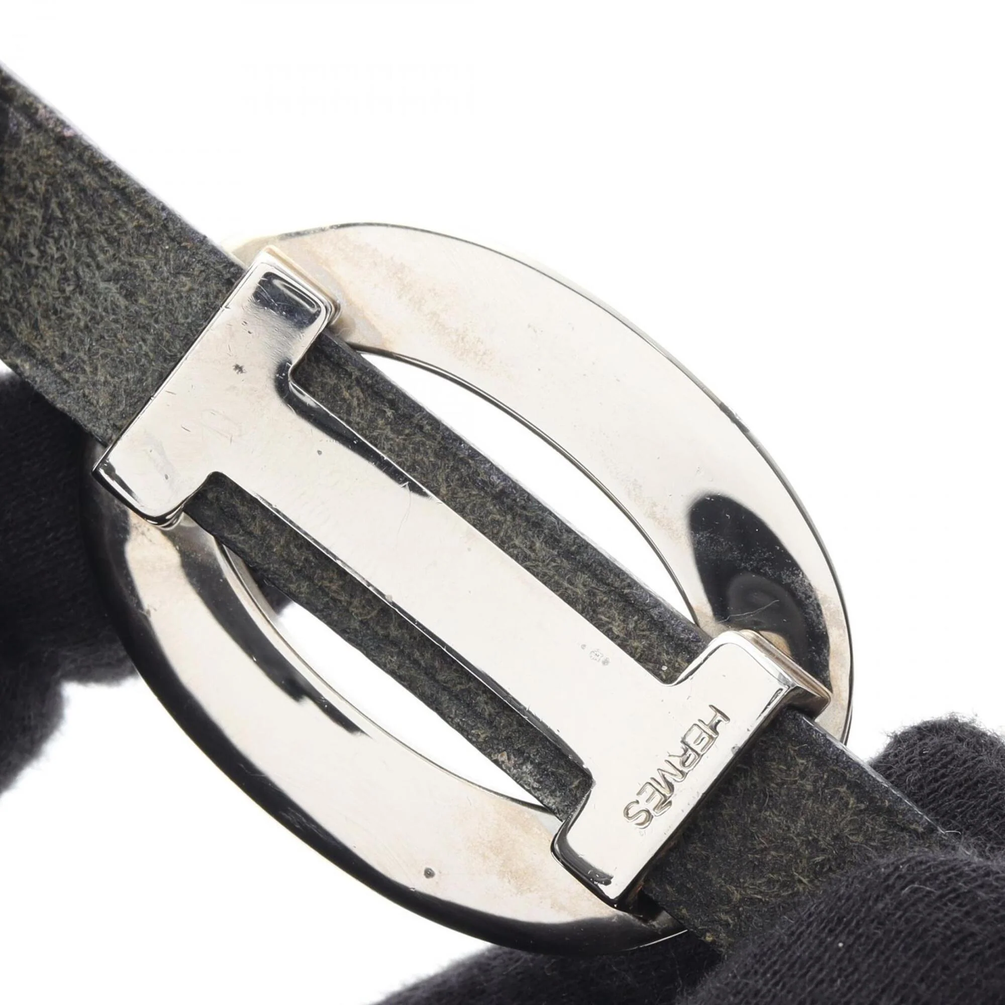 Double Tour Bracelet Stainless Steel and Swift Leather - Image 9